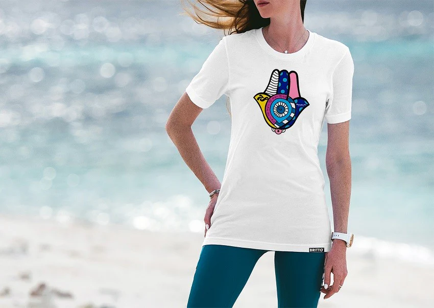 Hamsa Britto T-Shirt For Women - Image 3