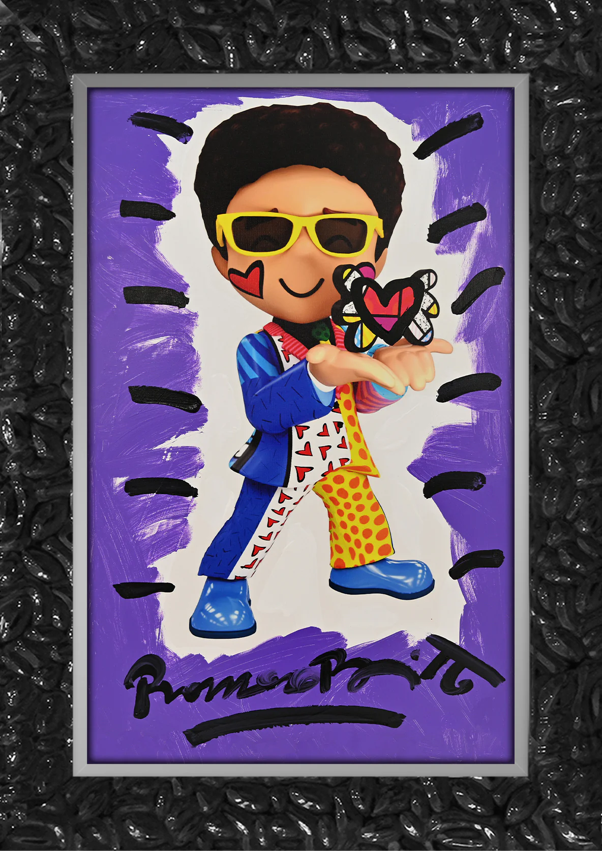 Little Britto - Mixed Media Original - Image 11