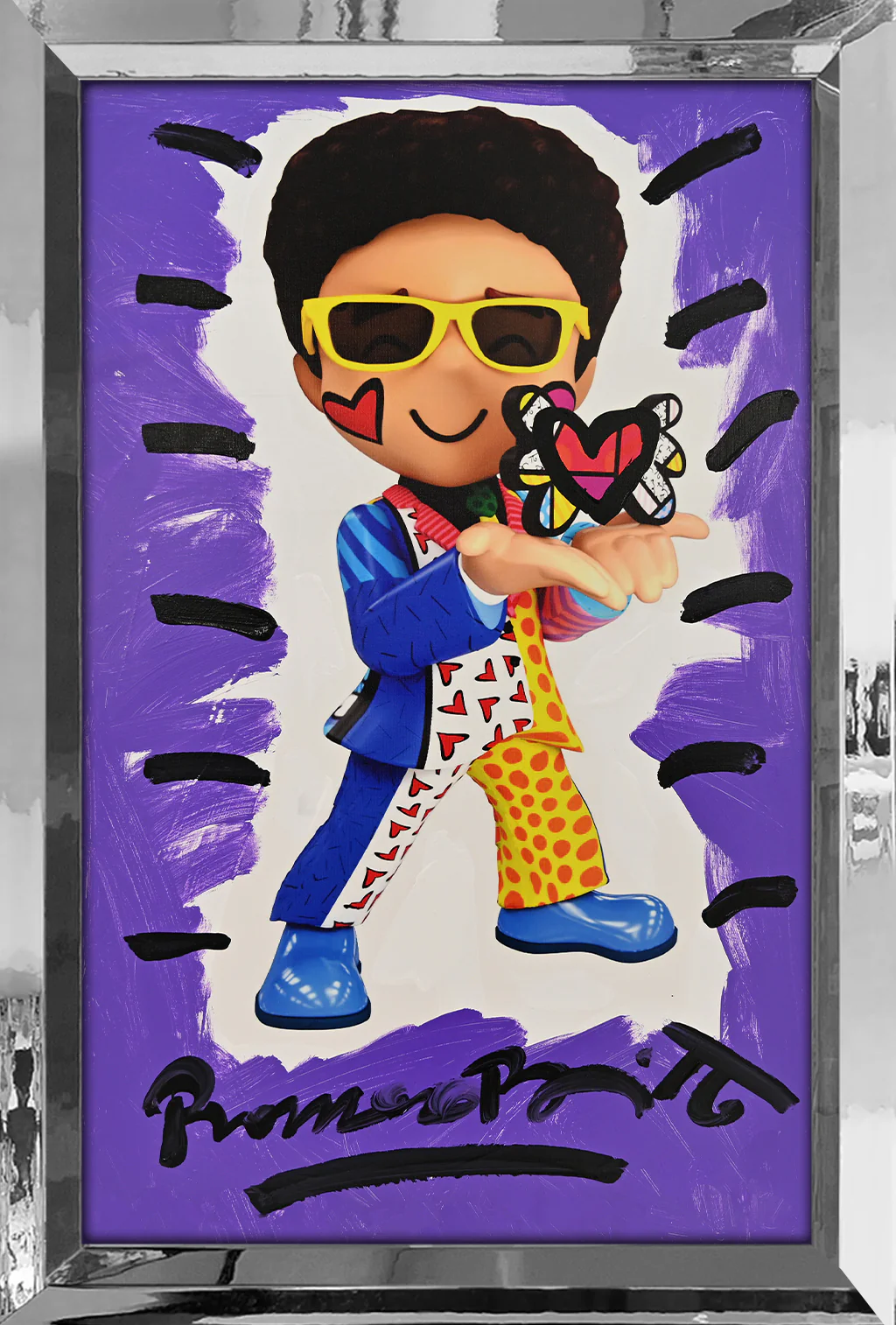 Little Britto - Mixed Media Original - Image 12