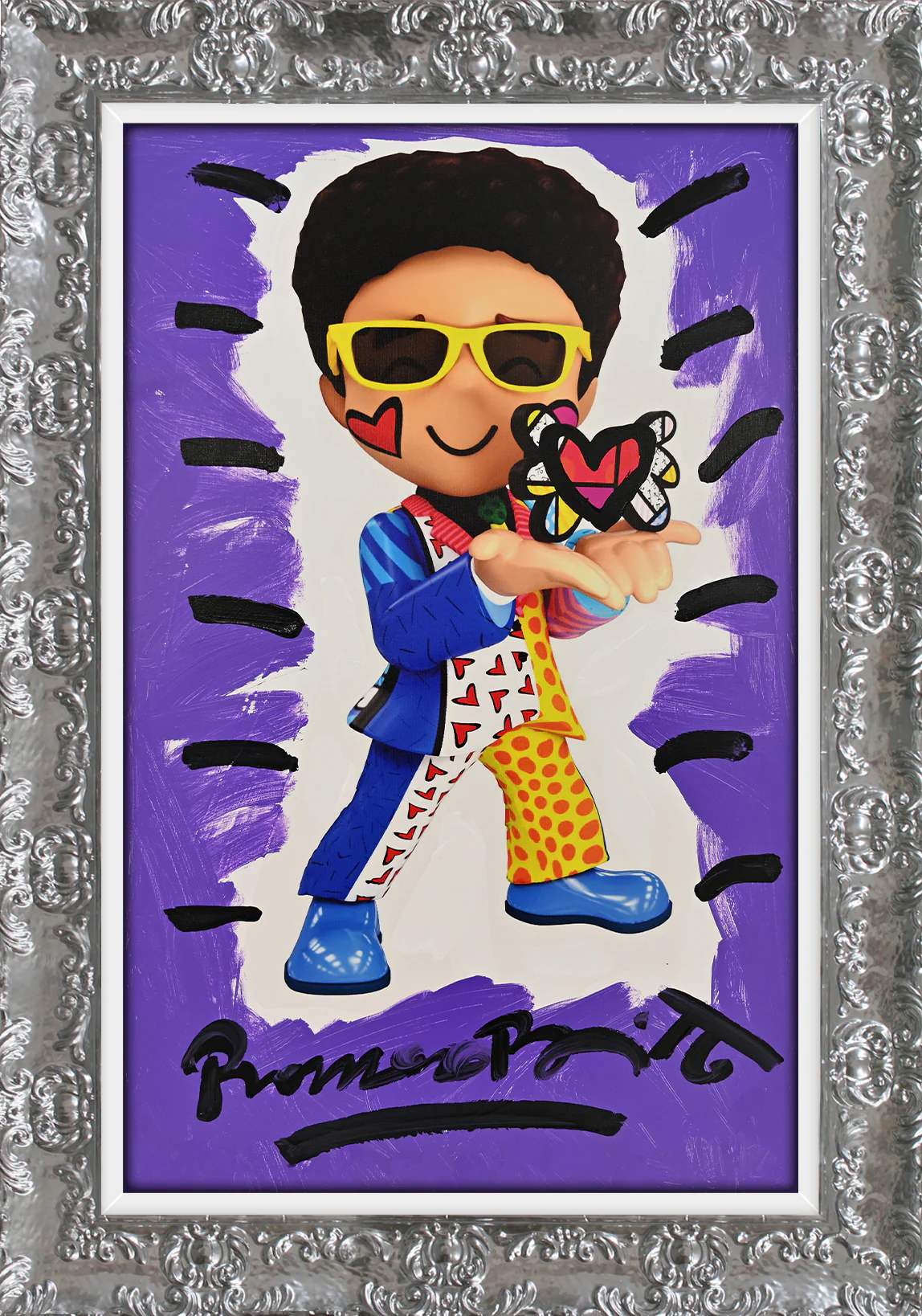 Little Britto - Mixed Media Original - Image 14