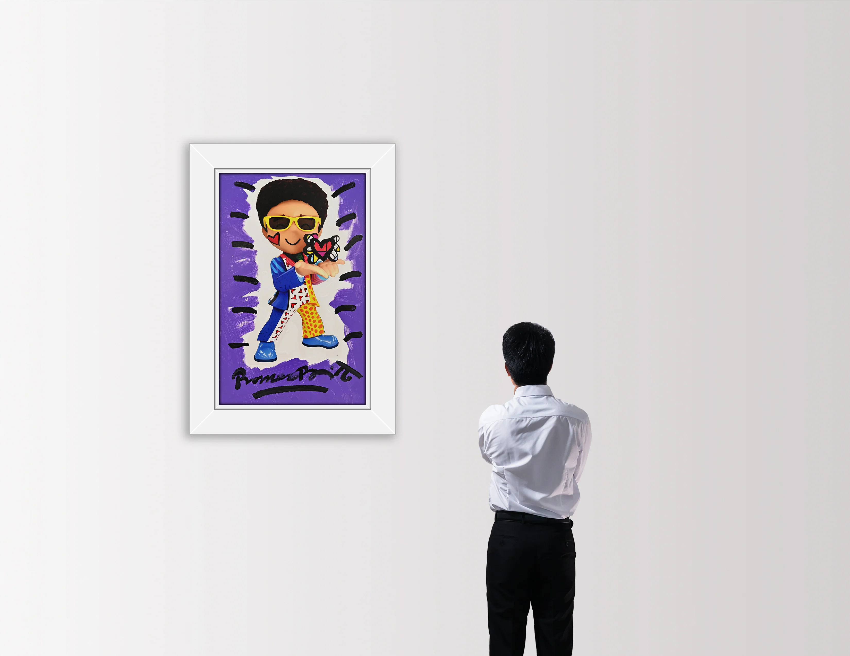 Little Britto - Mixed Media Original - Image 4