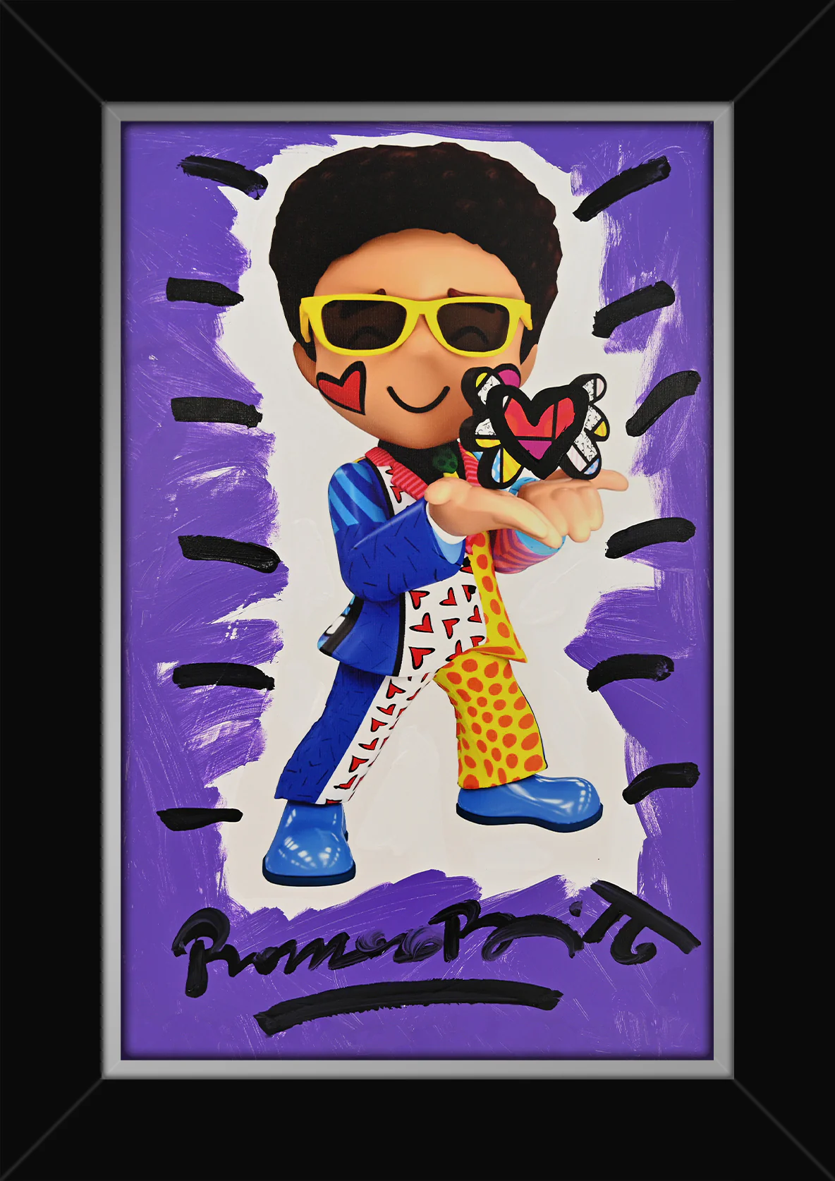 Little Britto - Mixed Media Original - Image 7