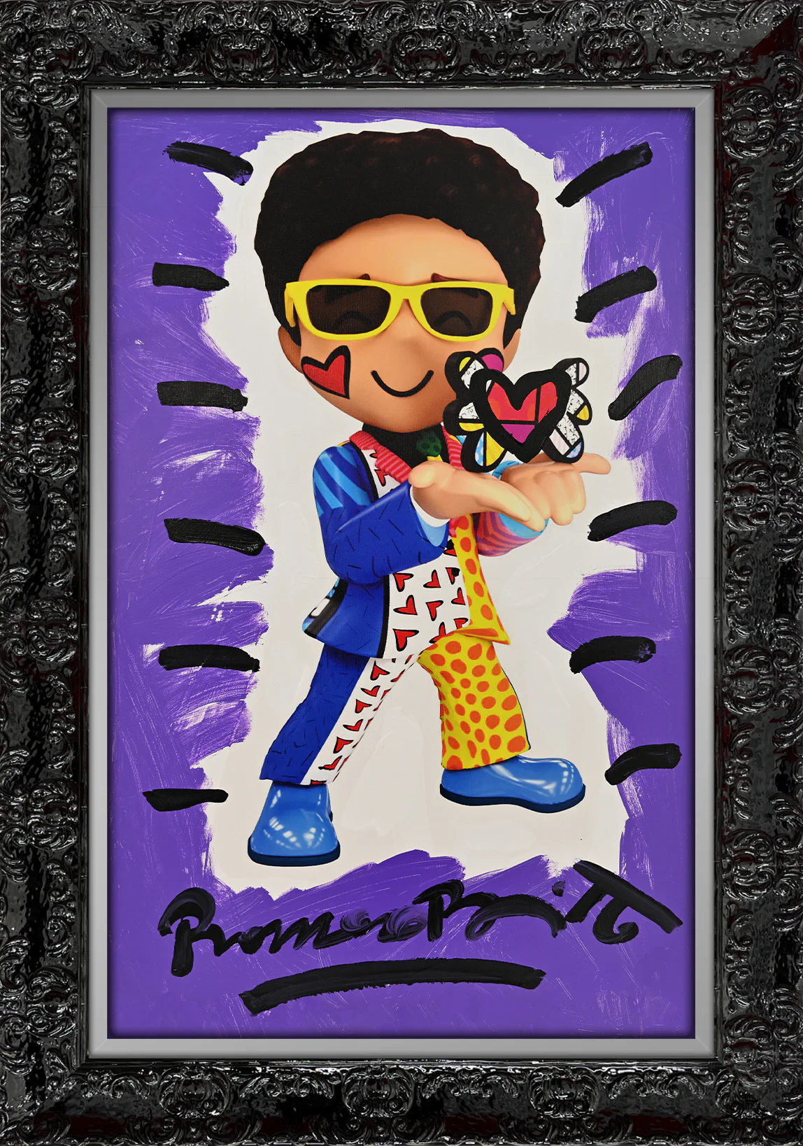 Little Britto - Mixed Media Original - Image 9