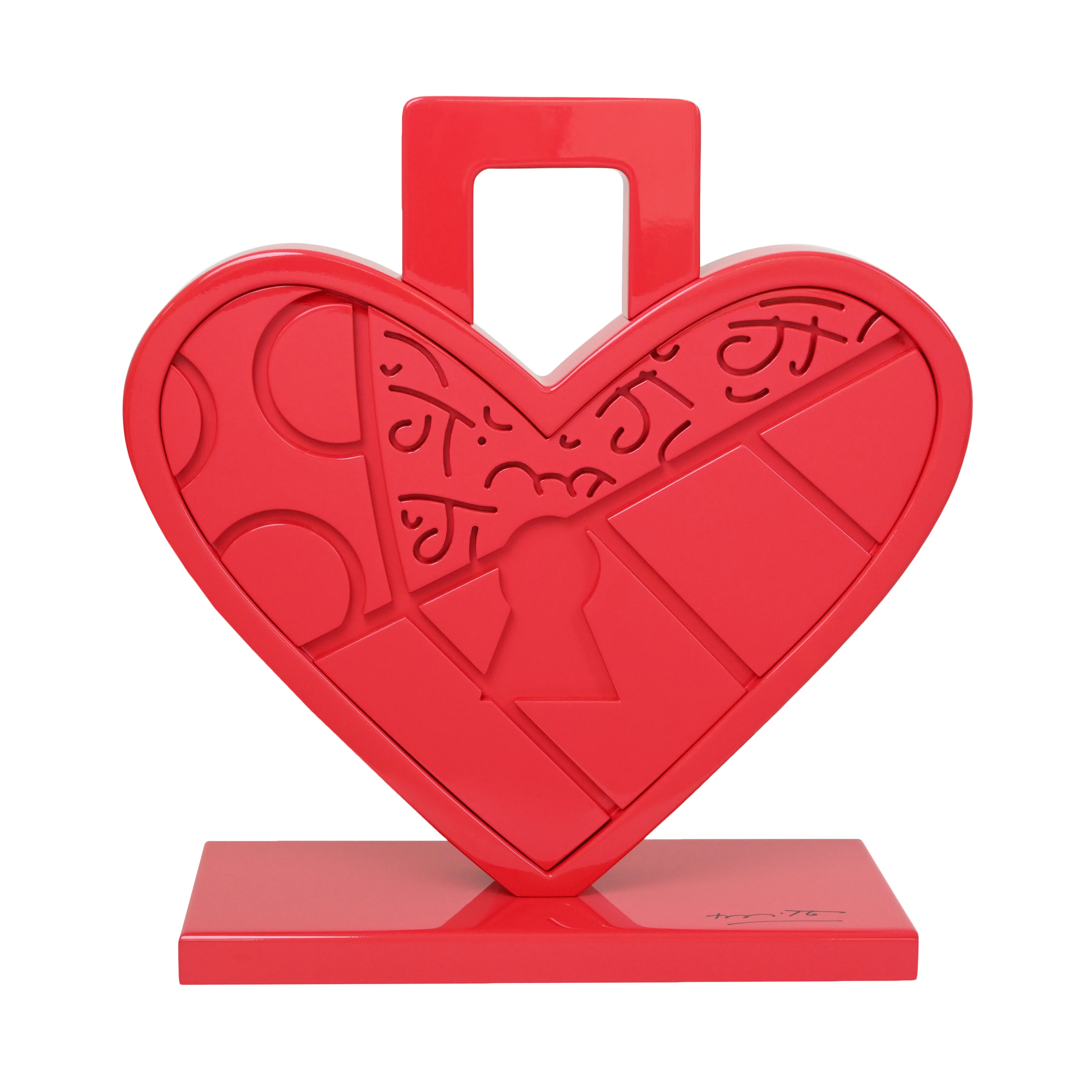 Lock Of Love (Red) - Limited Edition Sculpture