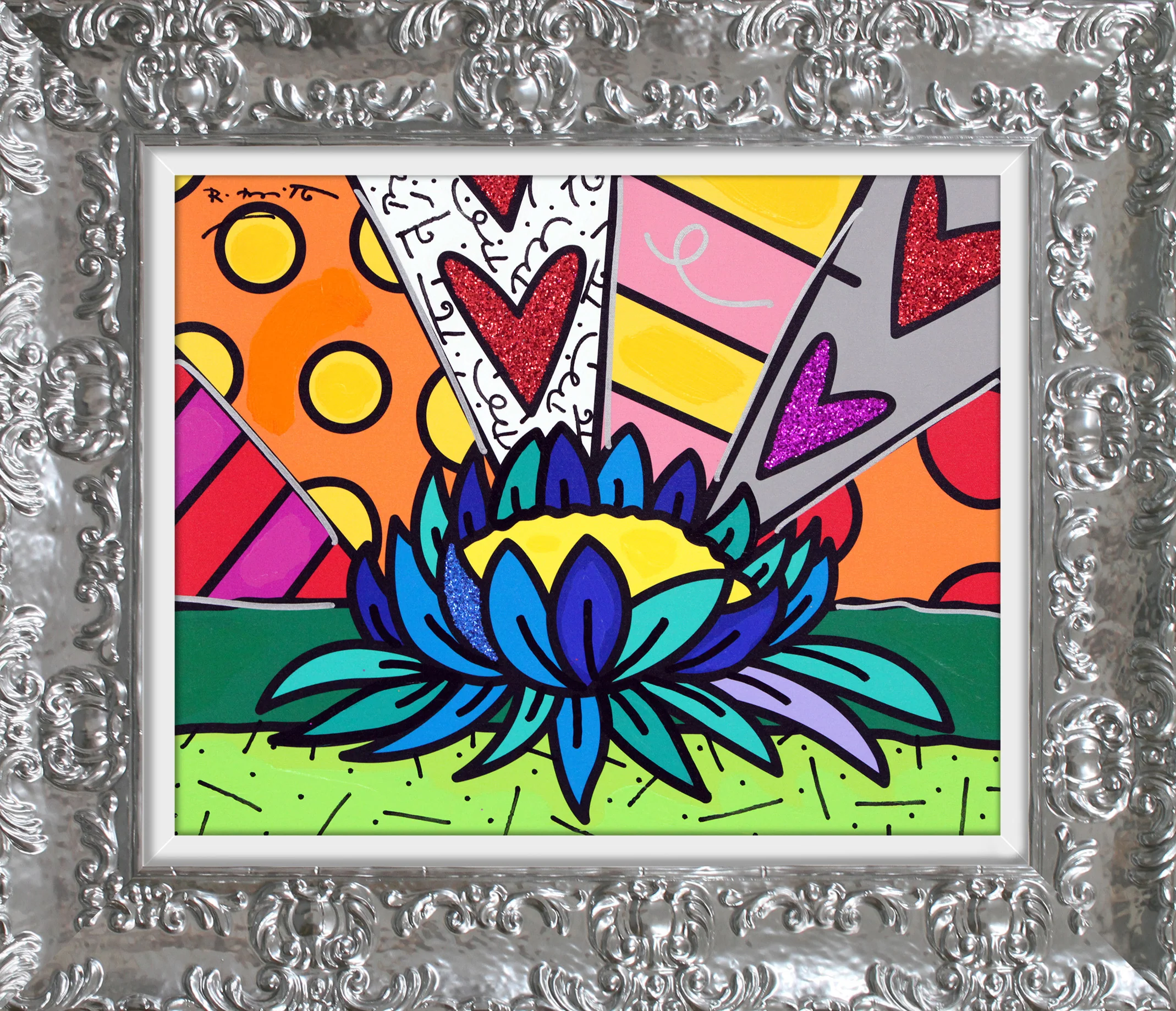 Lotus Flower - Mixed Media Original - Image 10