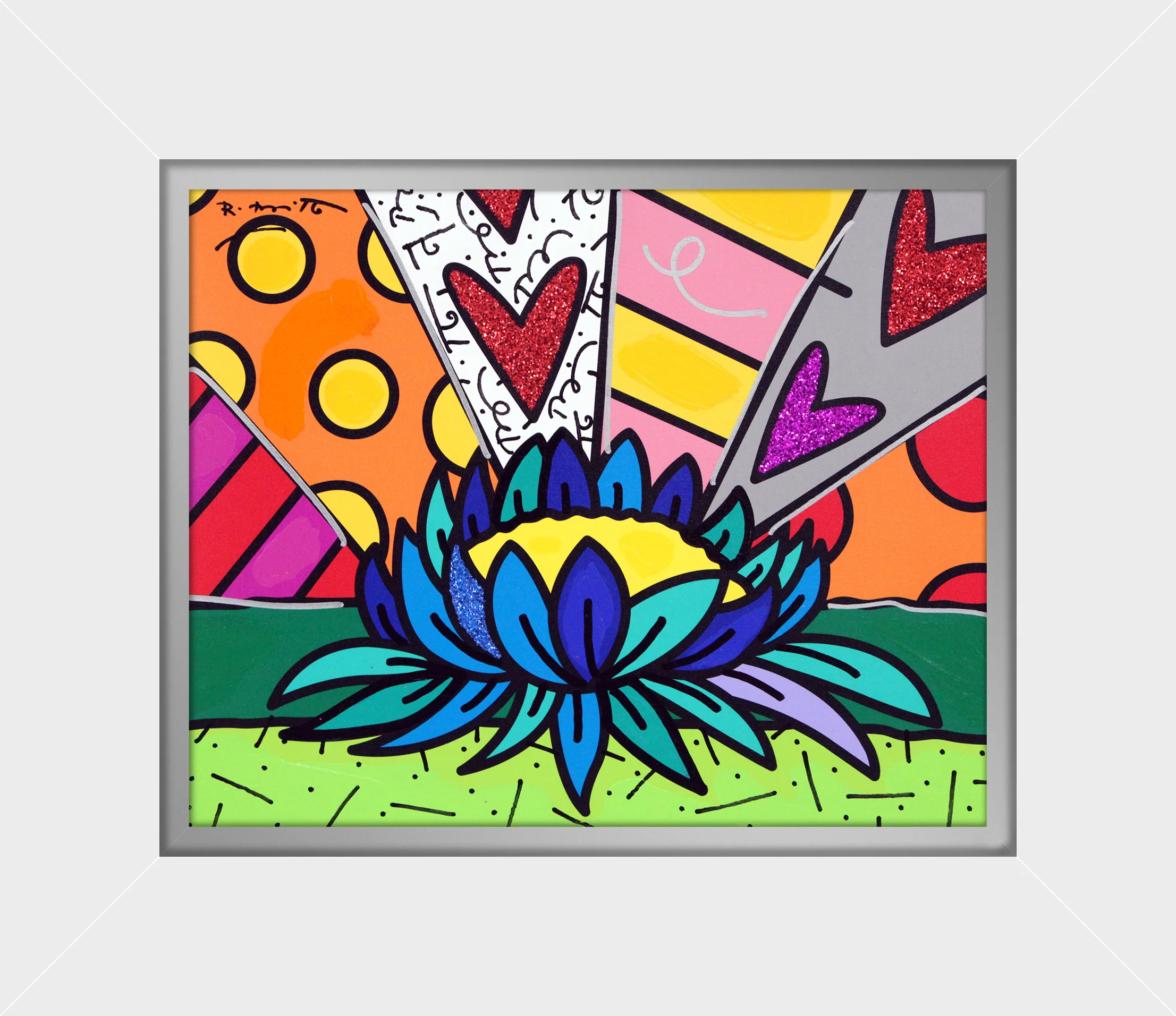 Lotus Flower - Mixed Media Original - Image 11