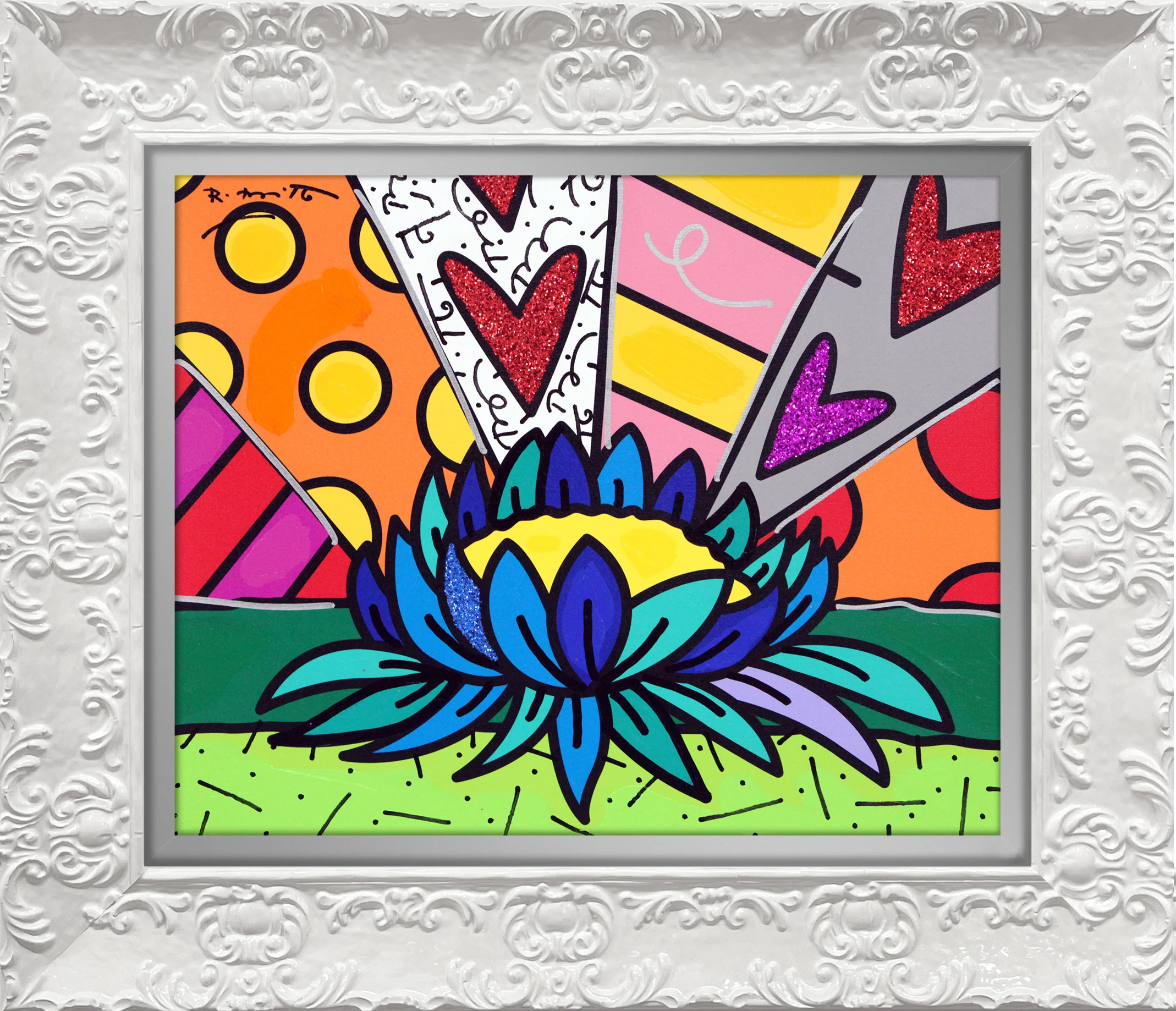 Lotus Flower - Mixed Media Original - Image 13