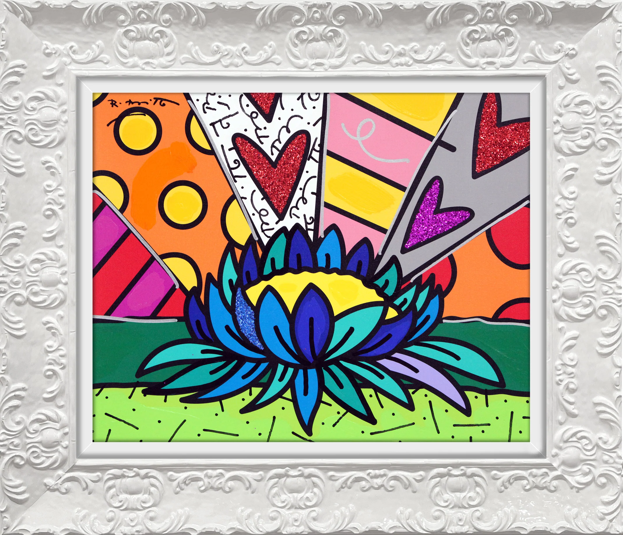 Lotus Flower - Mixed Media Original - Image 14