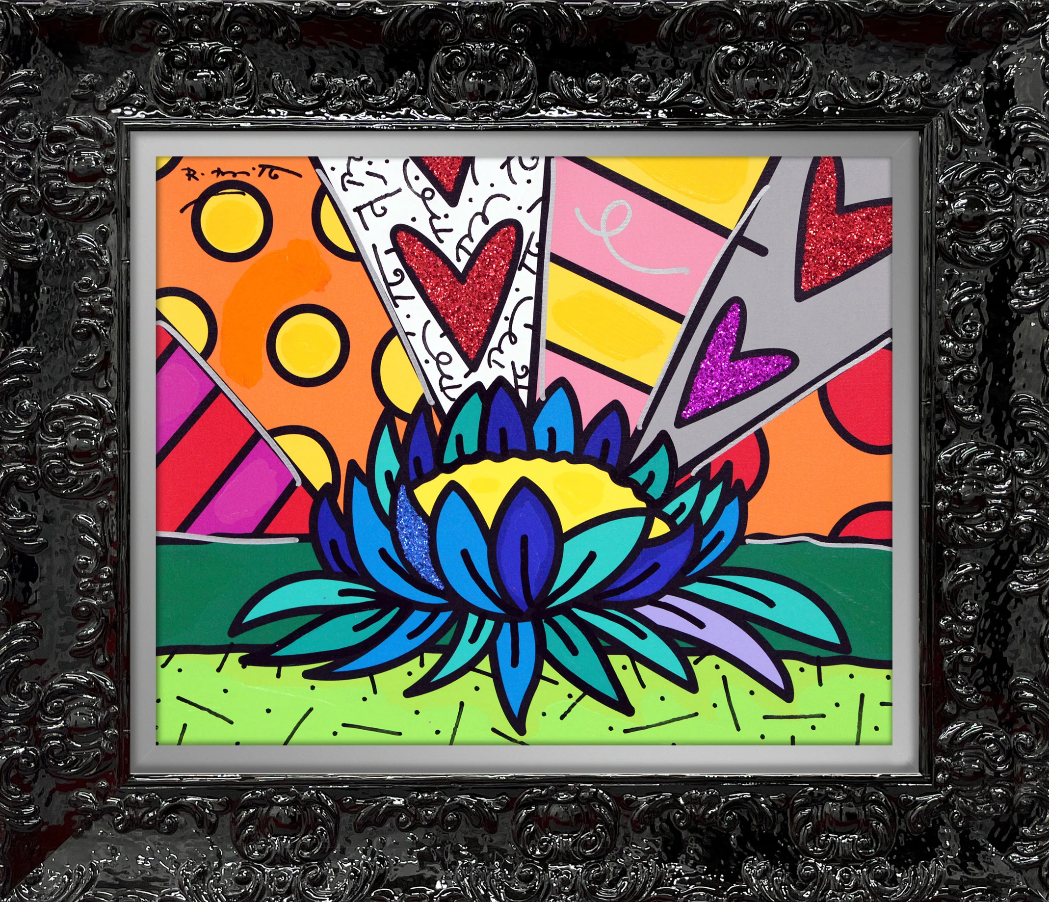 Lotus Flower - Mixed Media Original - Image 5