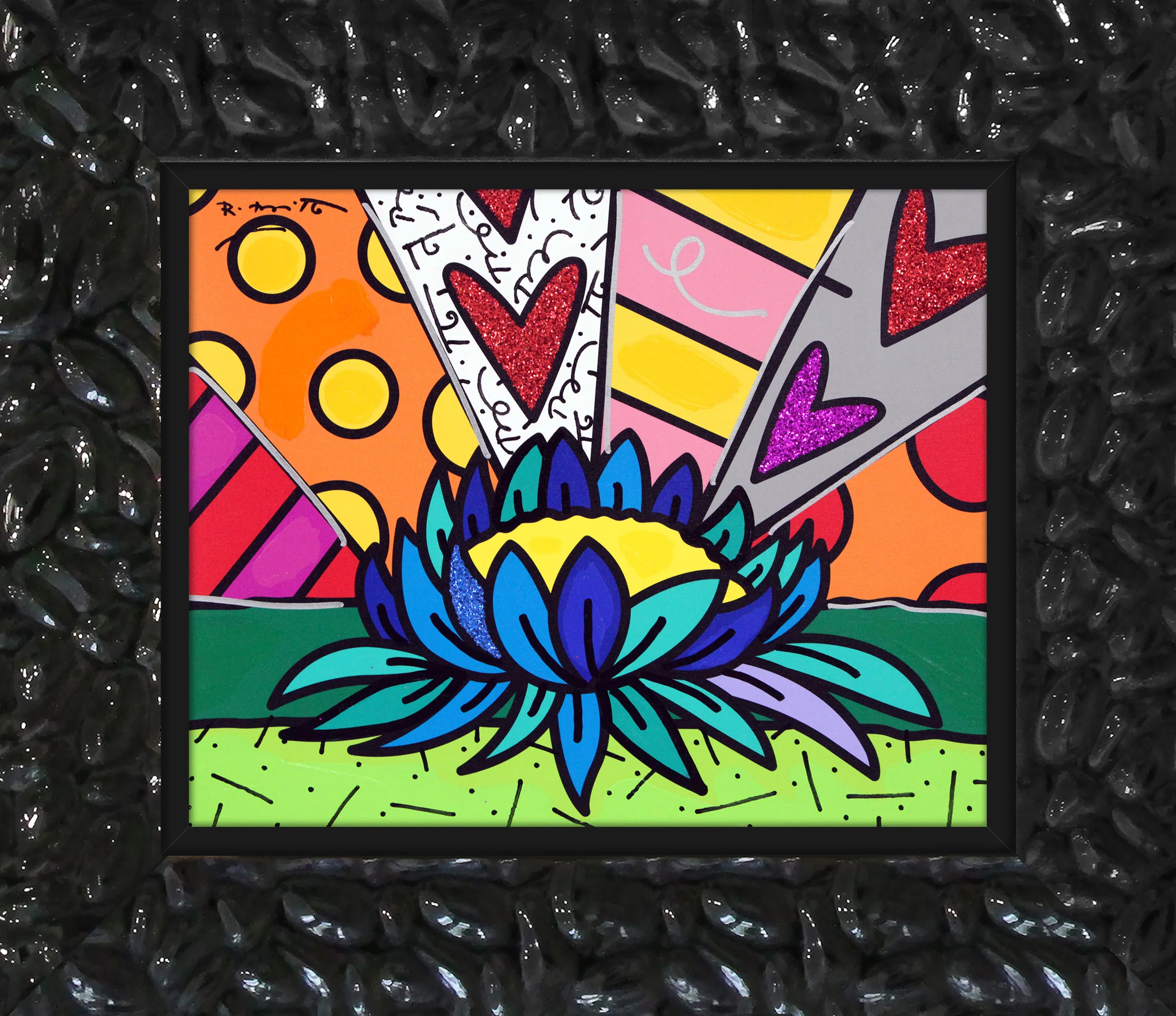 Lotus Flower - Mixed Media Original - Image 7