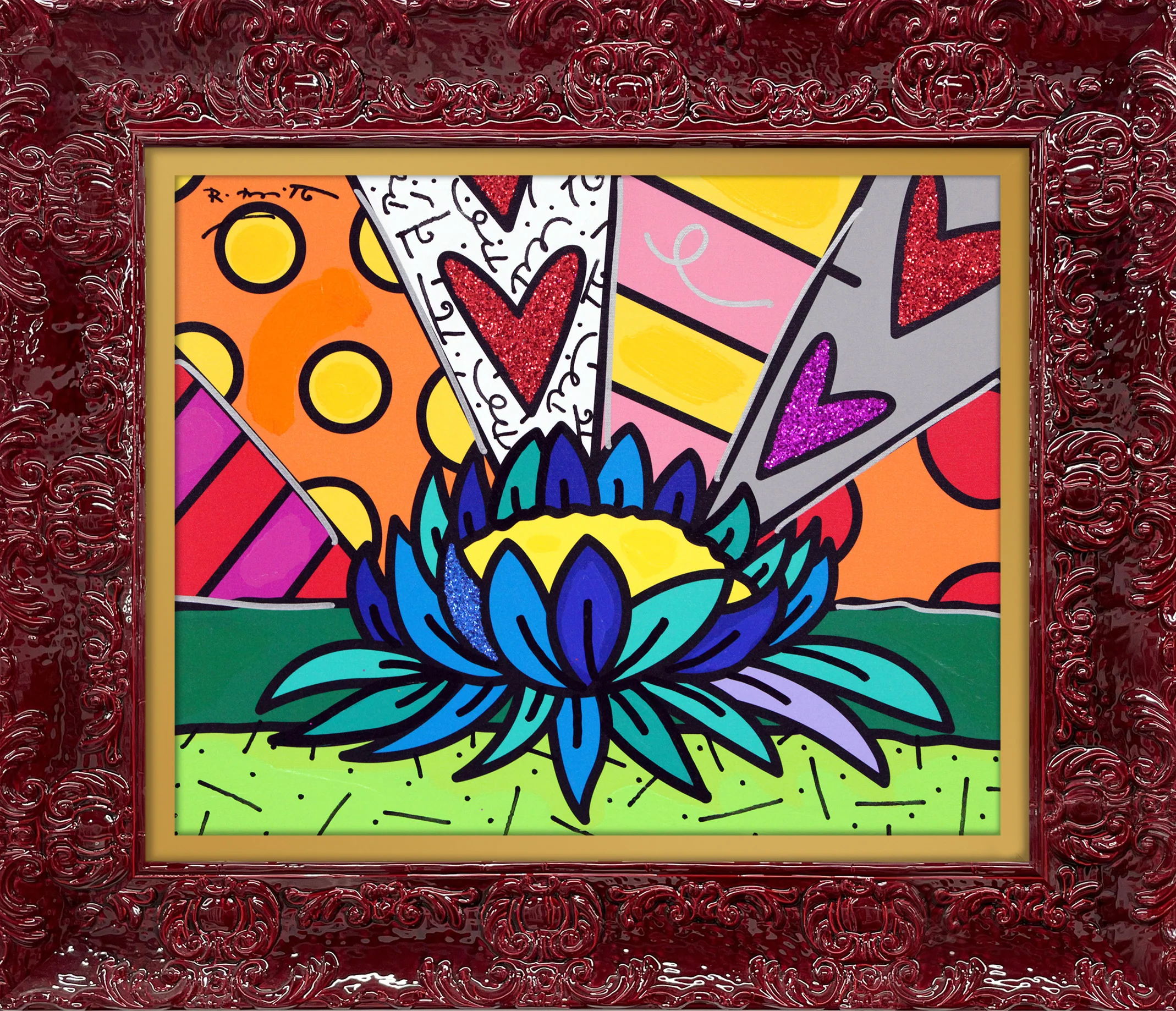 Lotus Flower - Mixed Media Original - Image 9
