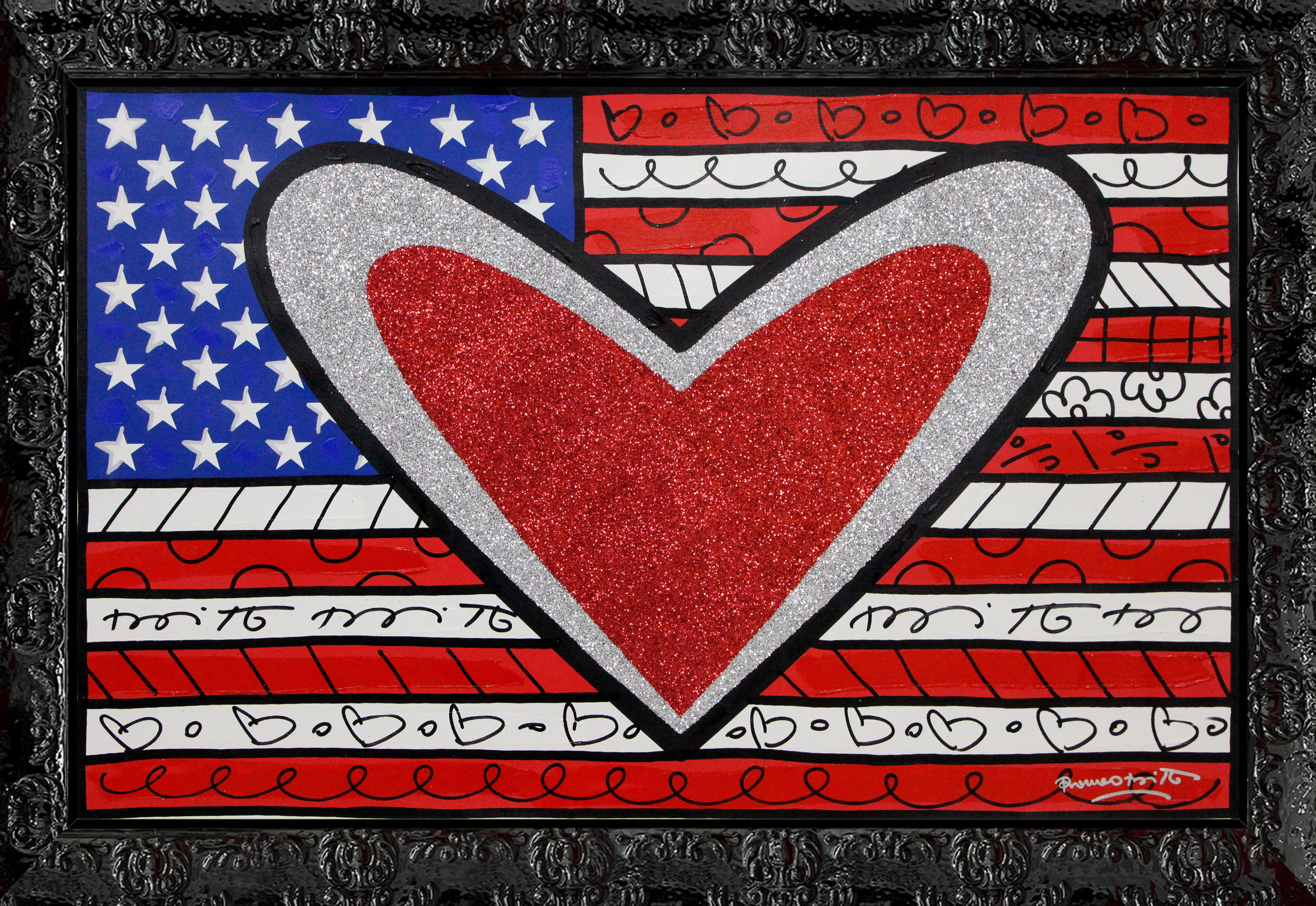 Love America - Mixed Media Original - Image 2