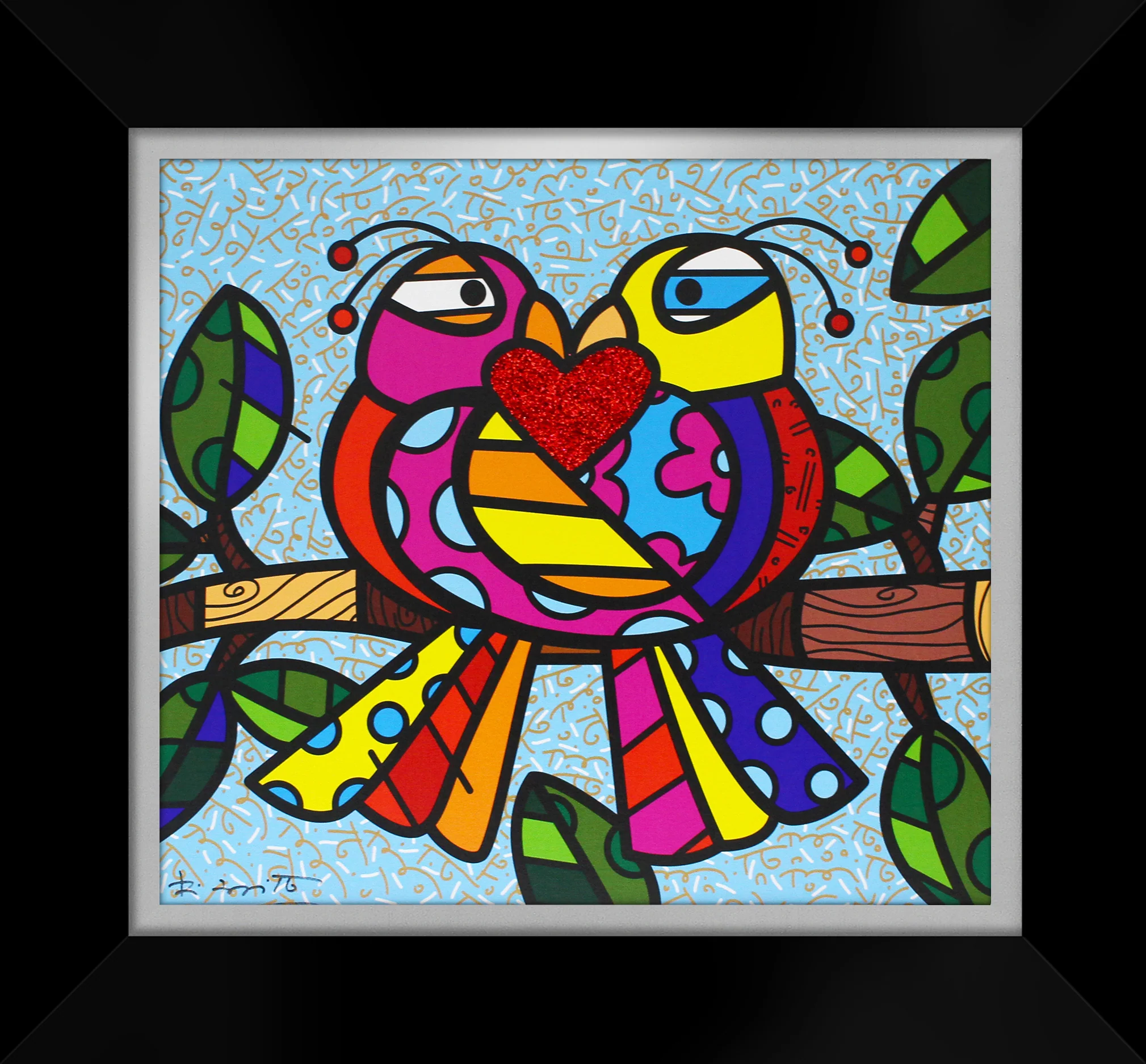 Love Birds (Blue) - Limited Edition Print - Image 4