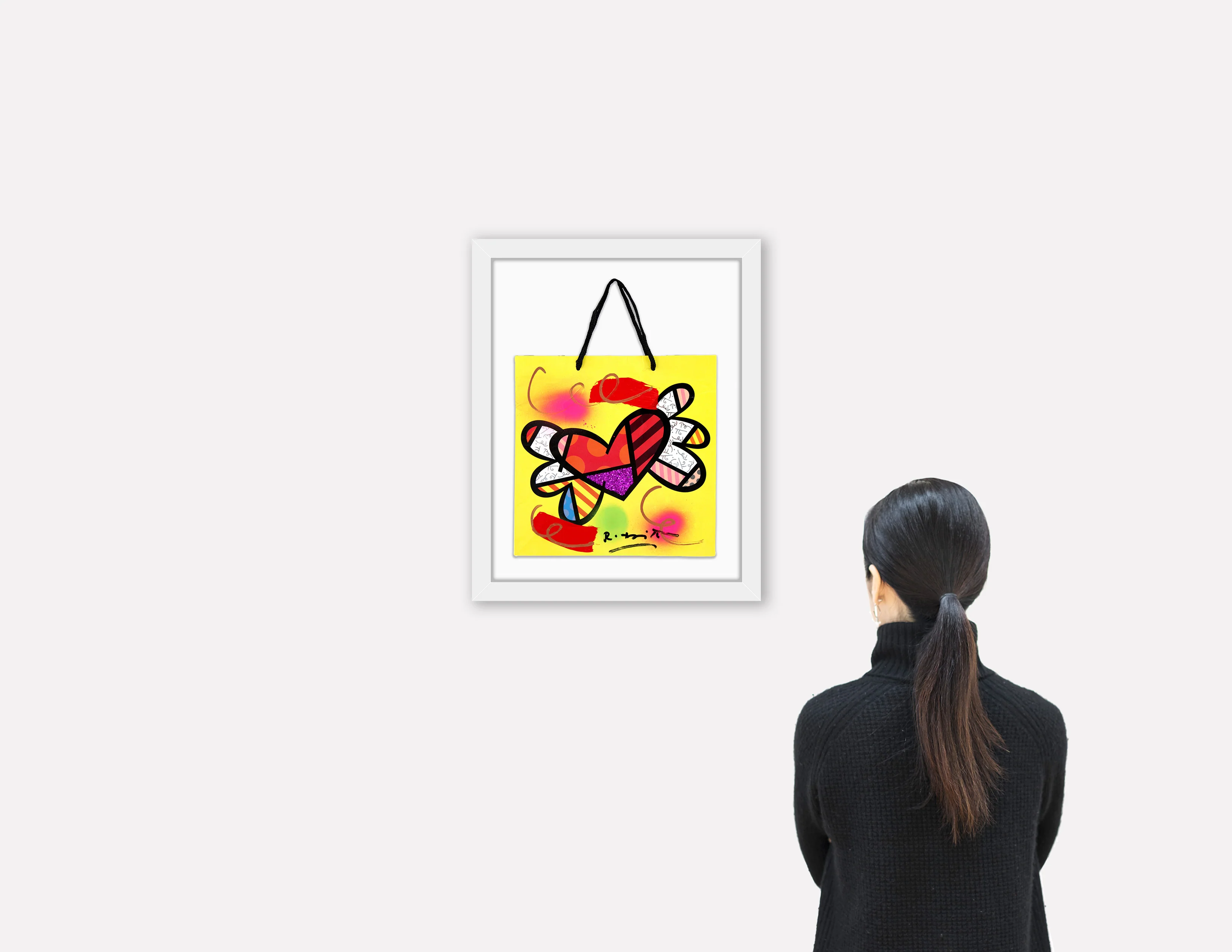 Love Britto - Mixed Media Original - Image 3