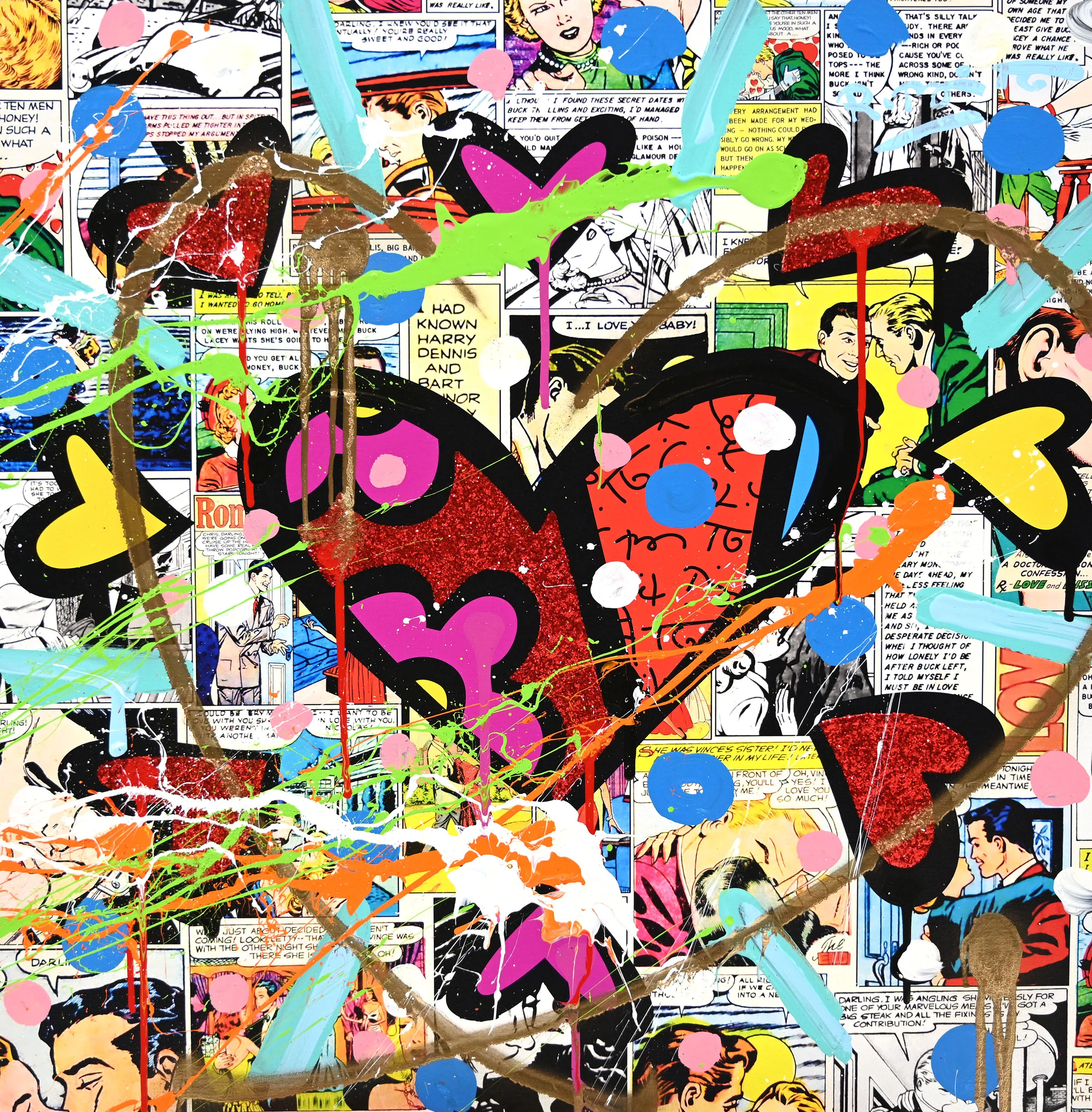 Love Circle Love - Mixed Media Original - Image 4