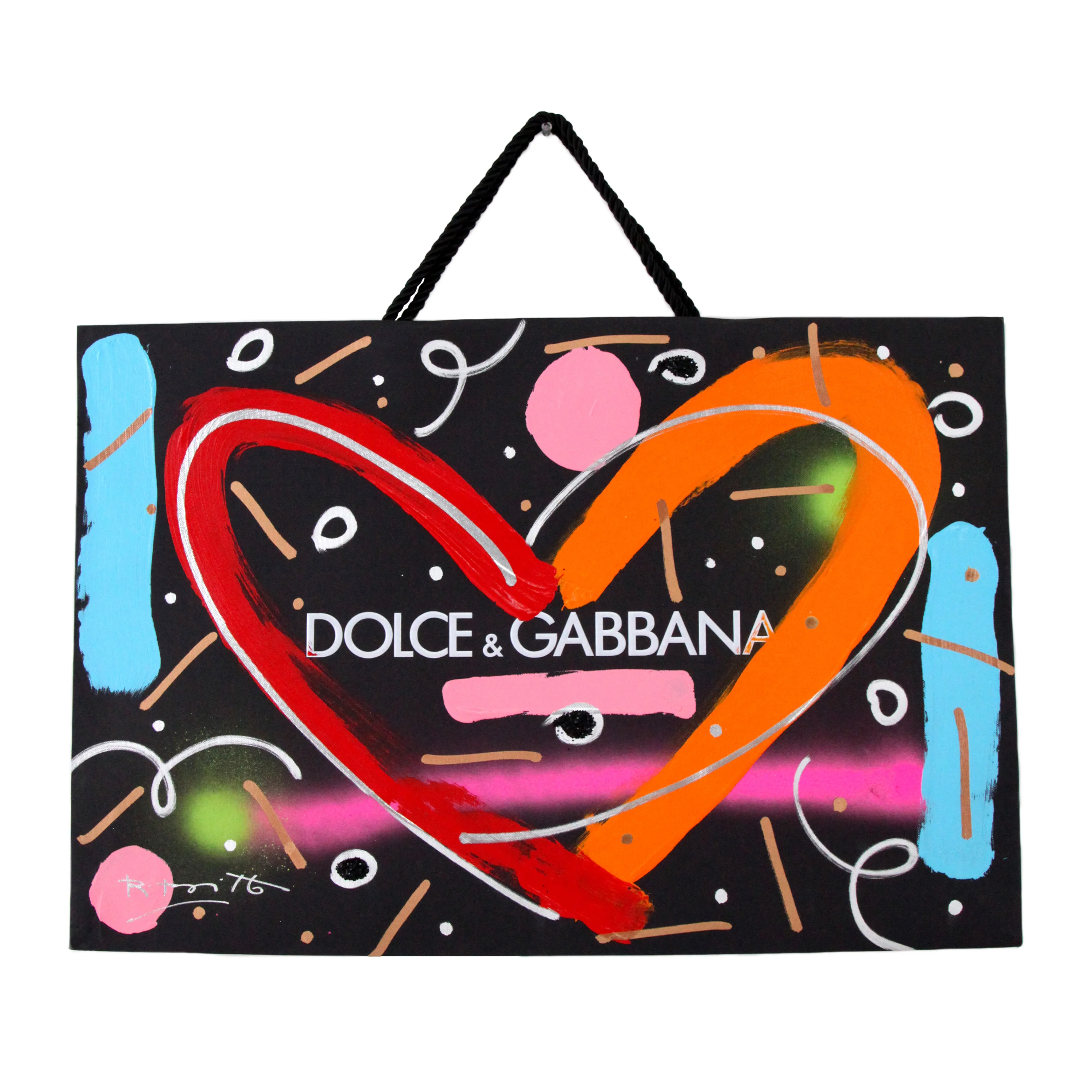 Love Dolce & Gabanna - Mixed Media Original