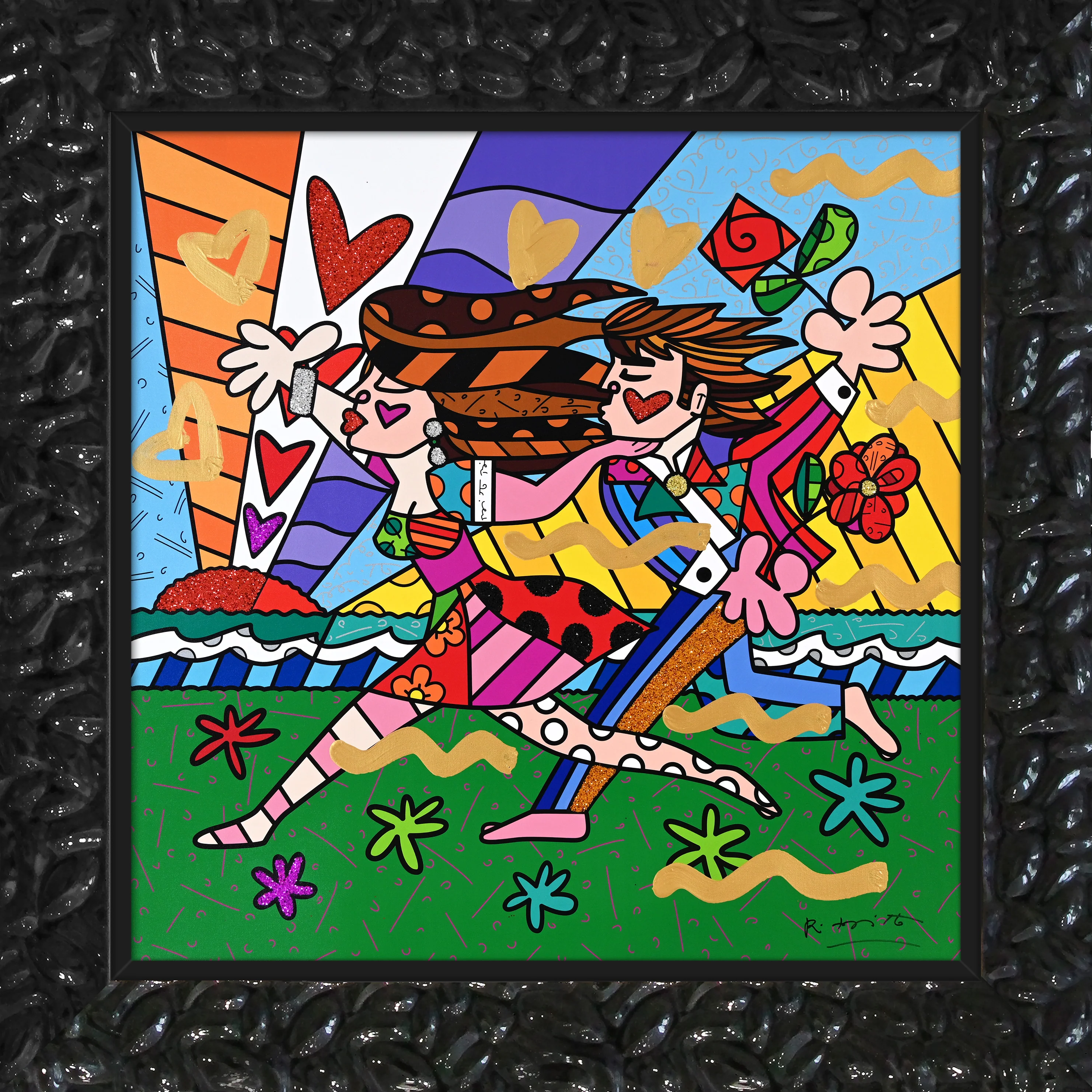 Love In The Park - Mixed Media Original - Image 7