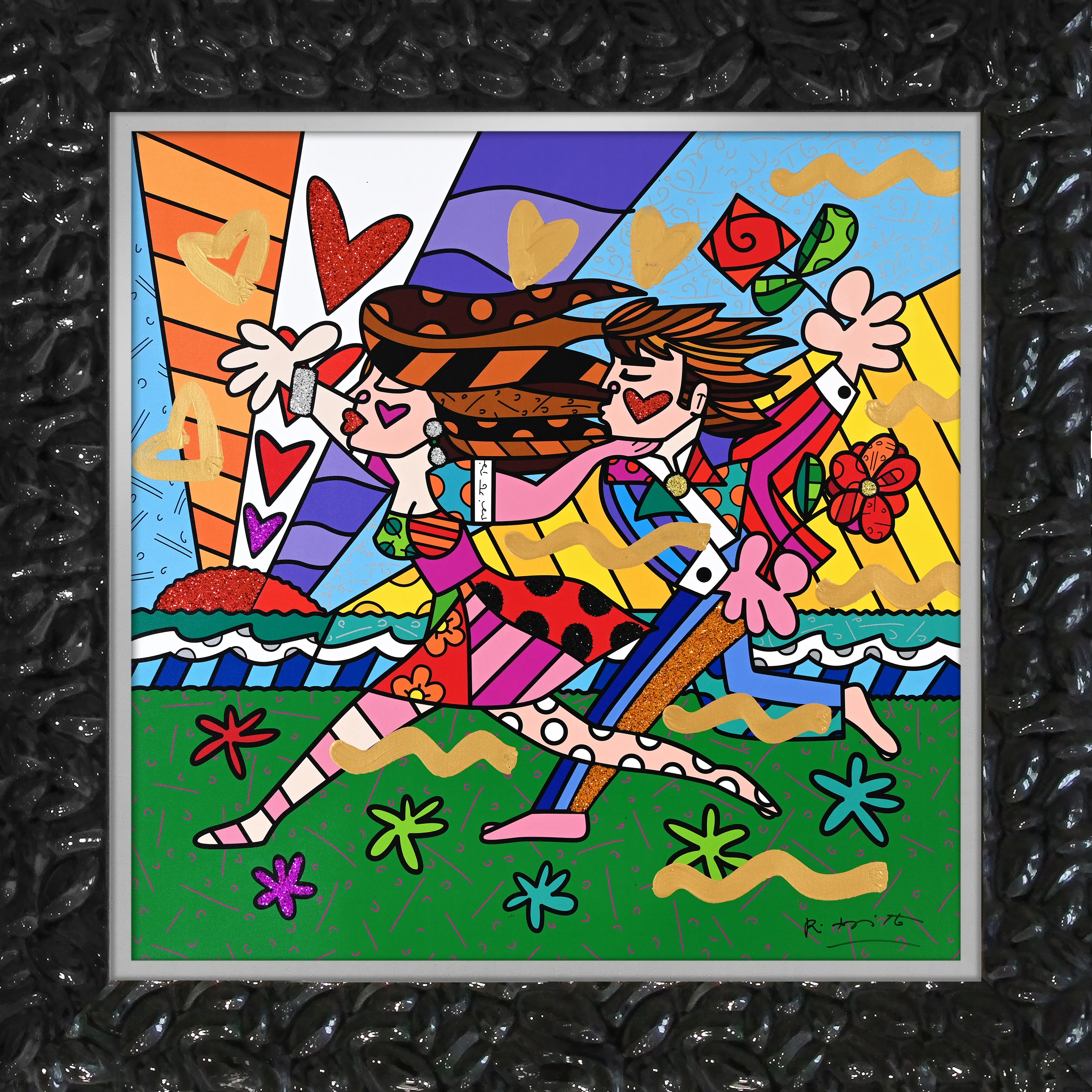 Love In The Park - Mixed Media Original - Image 8