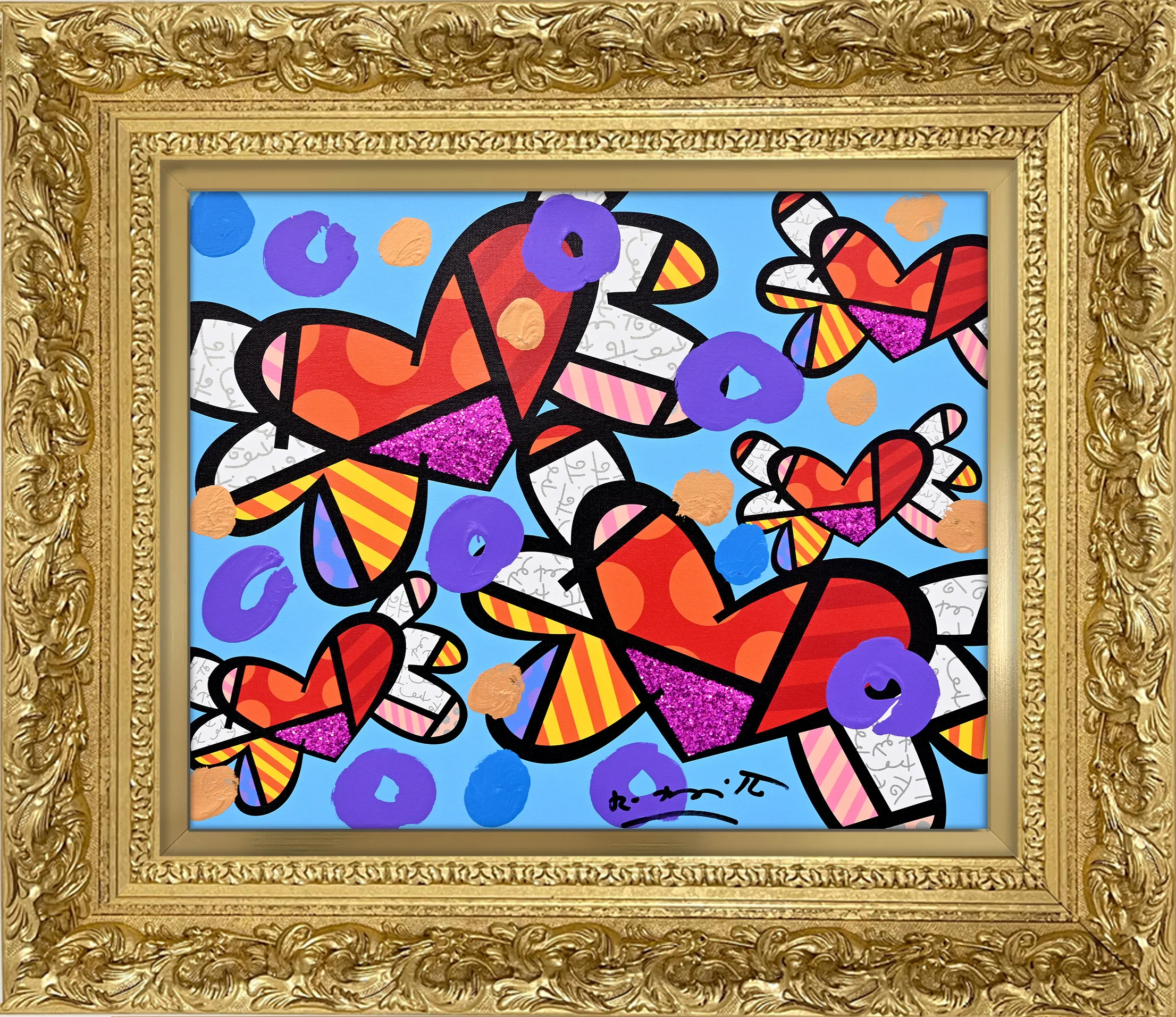Love Is In The Air Too (Blue) - Mixed Media Original - Image 13