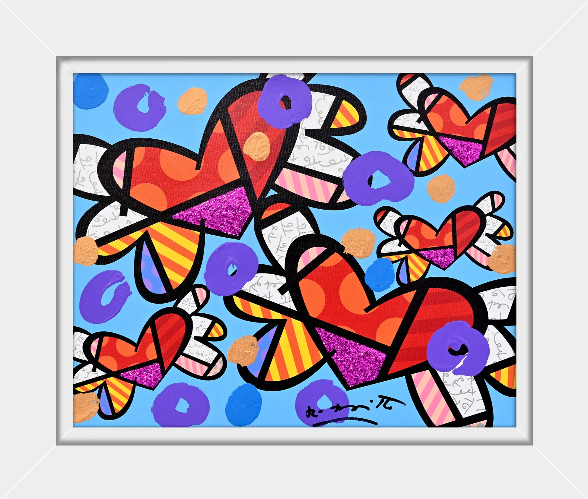 Love Is In The Air Too (Blue) - Mixed Media Original - Image 17