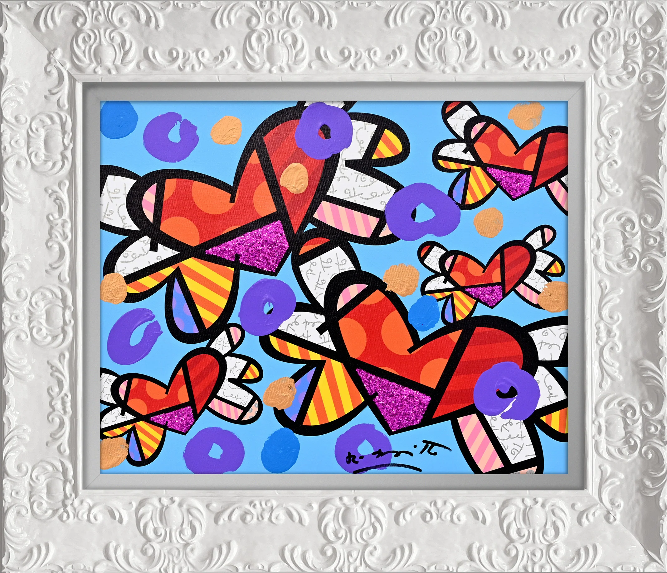 Love Is In The Air Too (Blue) - Mixed Media Original - Image 18