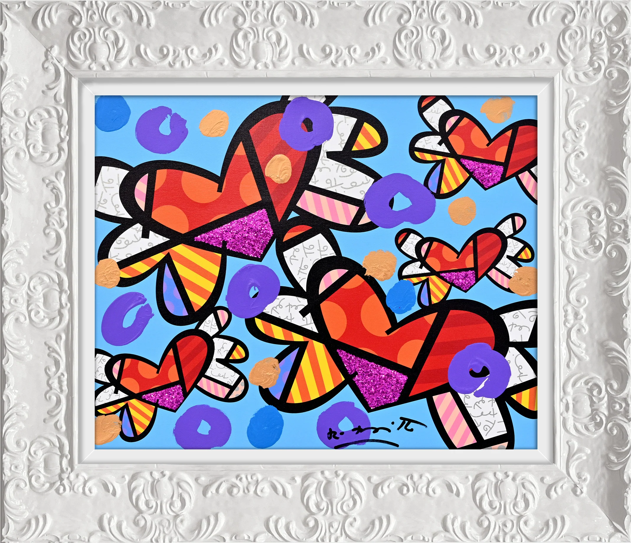 Love Is In The Air Too (Blue) - Mixed Media Original - Image 19