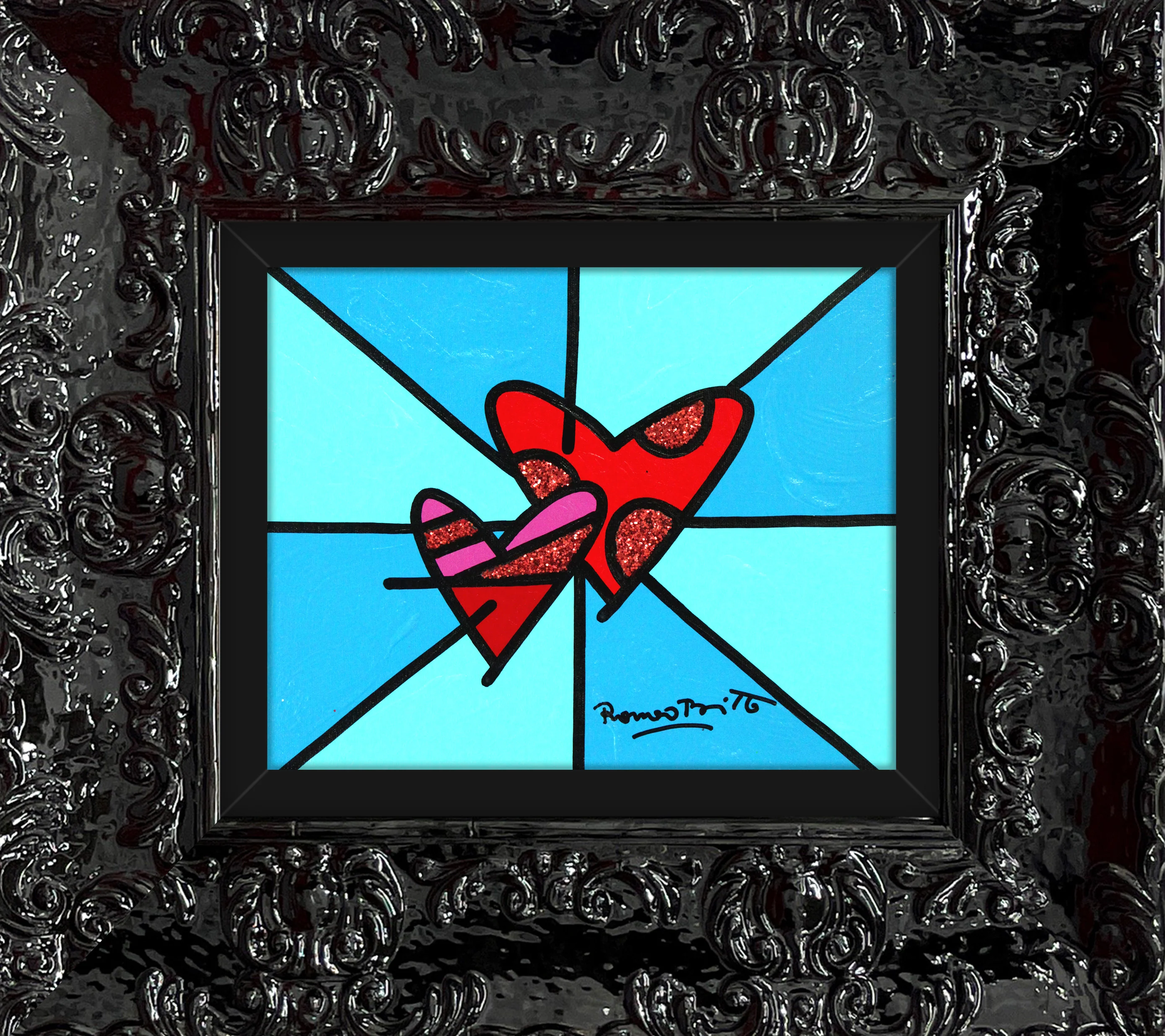 LOVE LOVE (BLUE) - Original Painting - Image 13