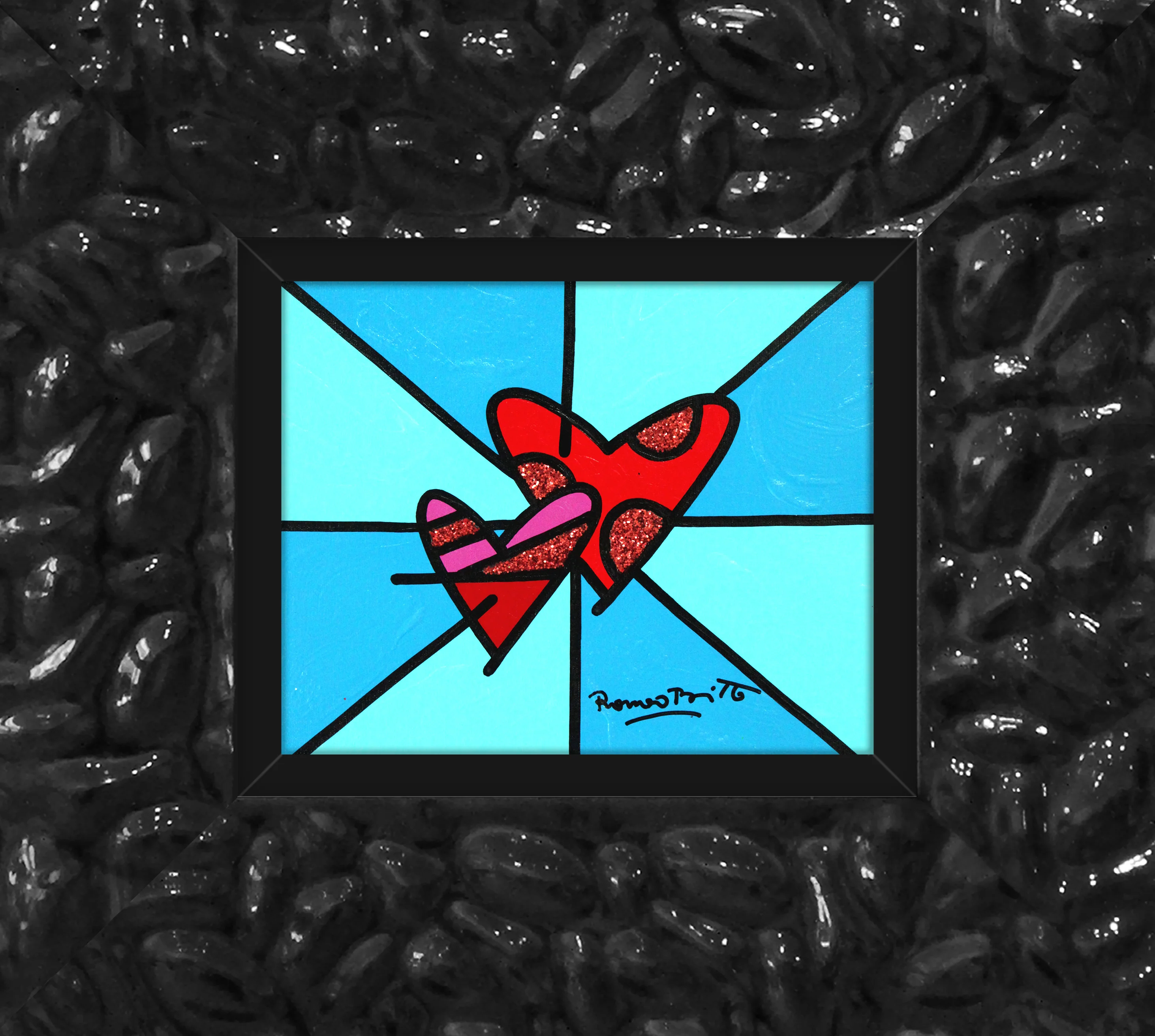 LOVE LOVE (BLUE) - Original Painting - Image 15