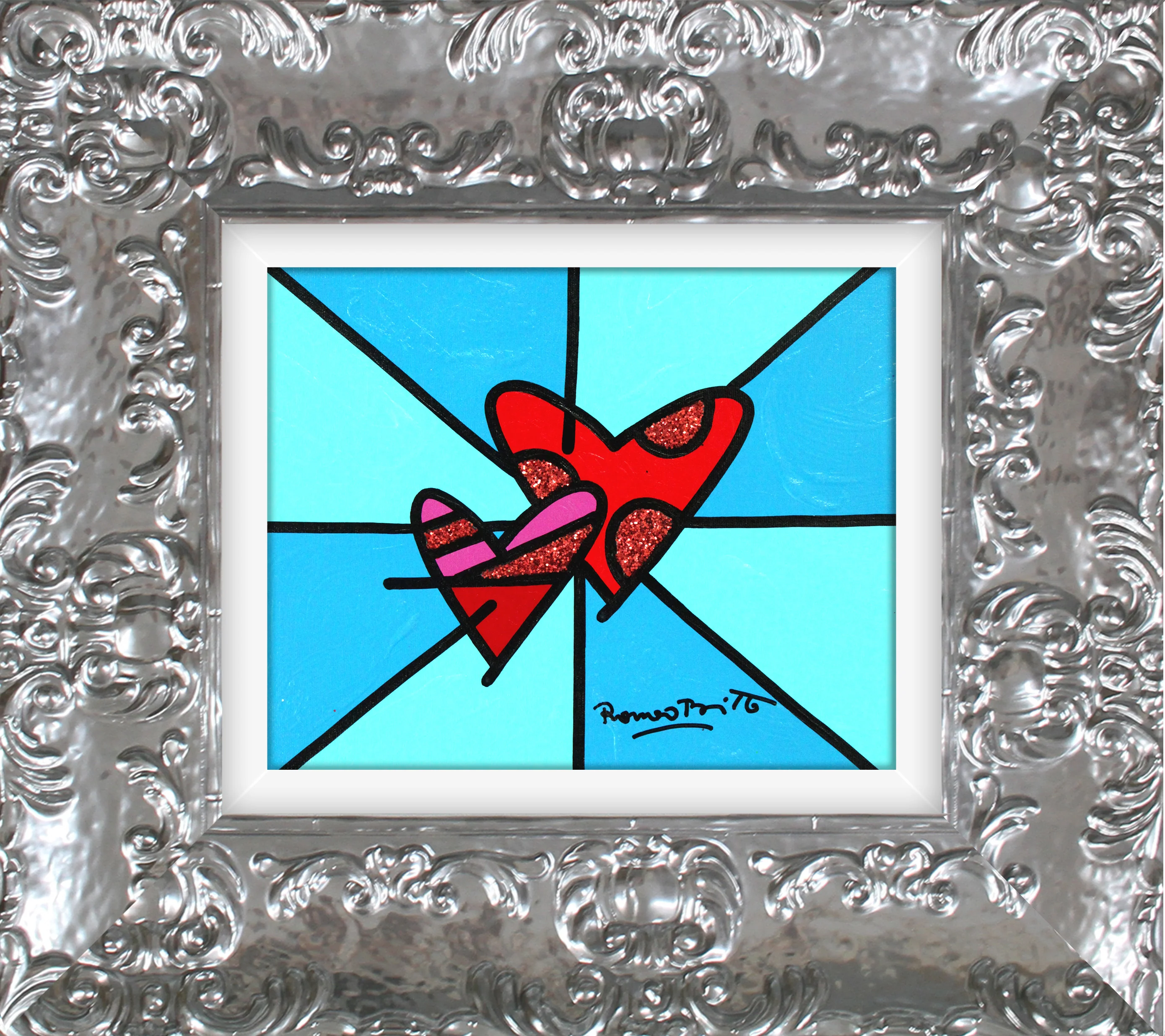 LOVE LOVE (BLUE) - Original Painting - Image 19