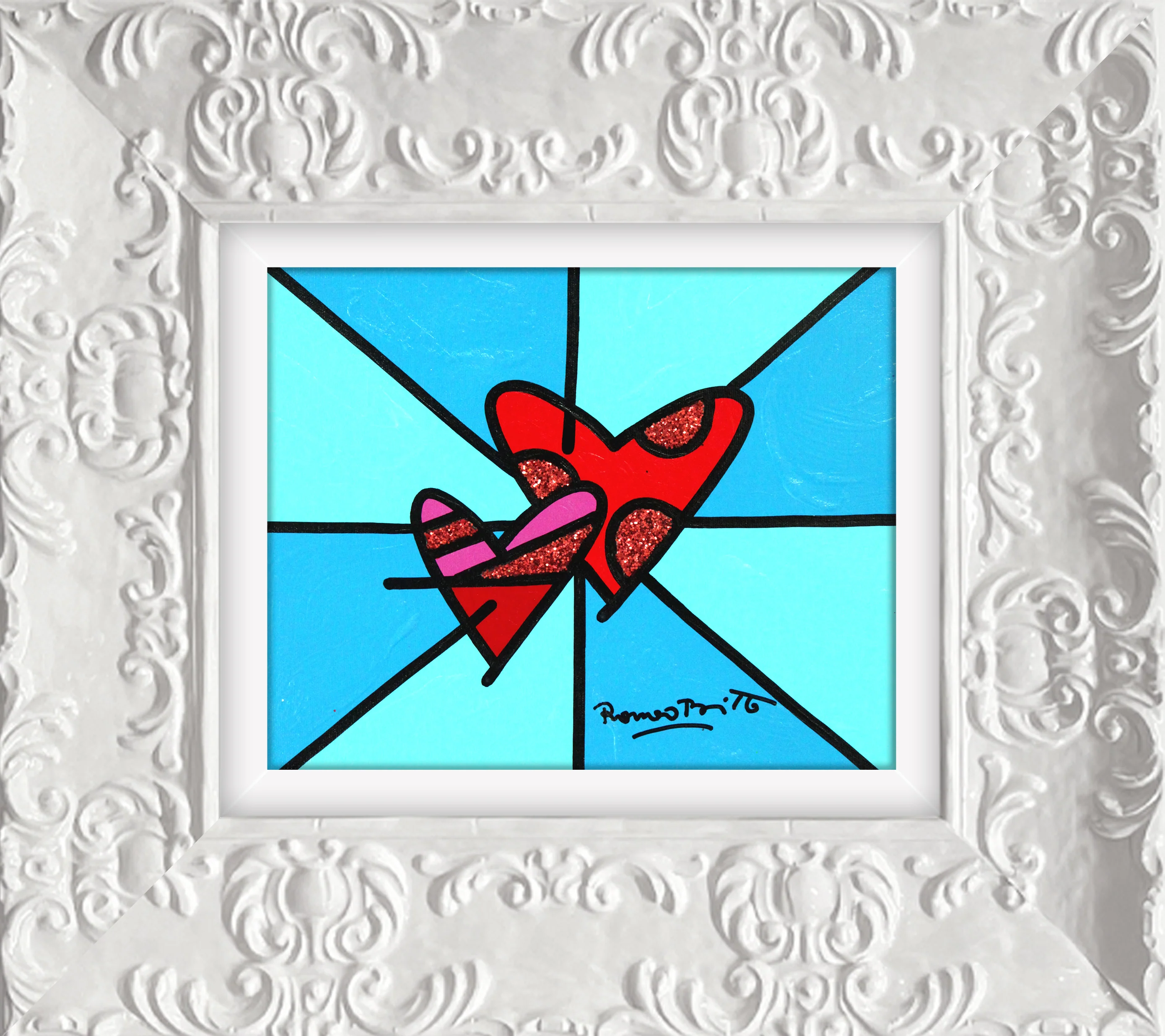LOVE LOVE (BLUE) - Original Painting - Image 23