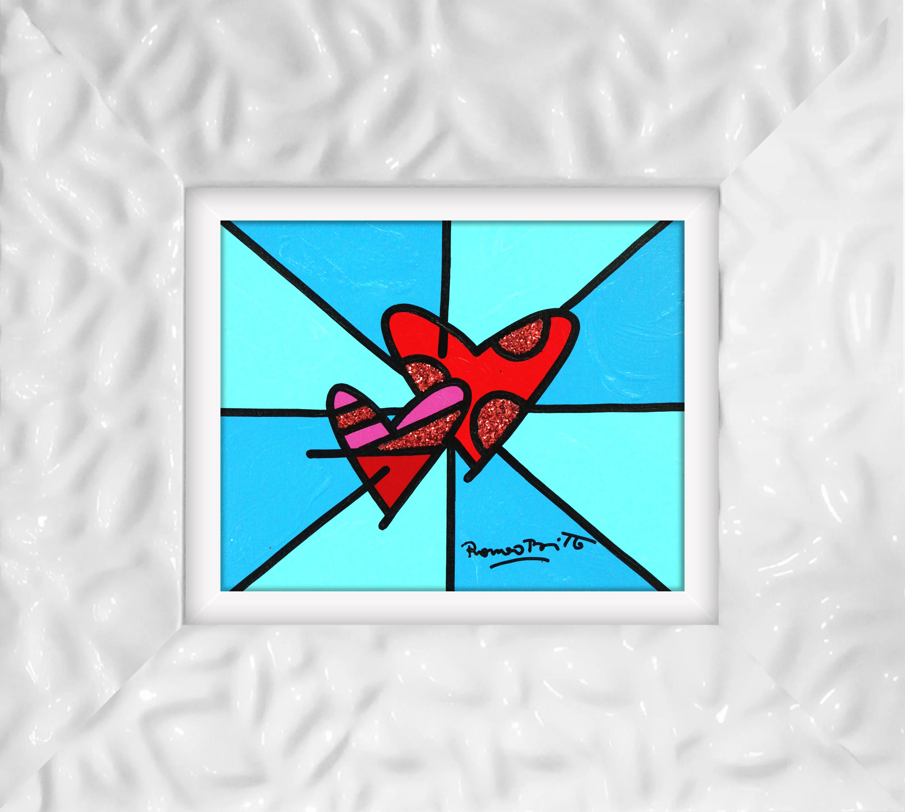 LOVE LOVE (BLUE) - Original Painting - Image 25