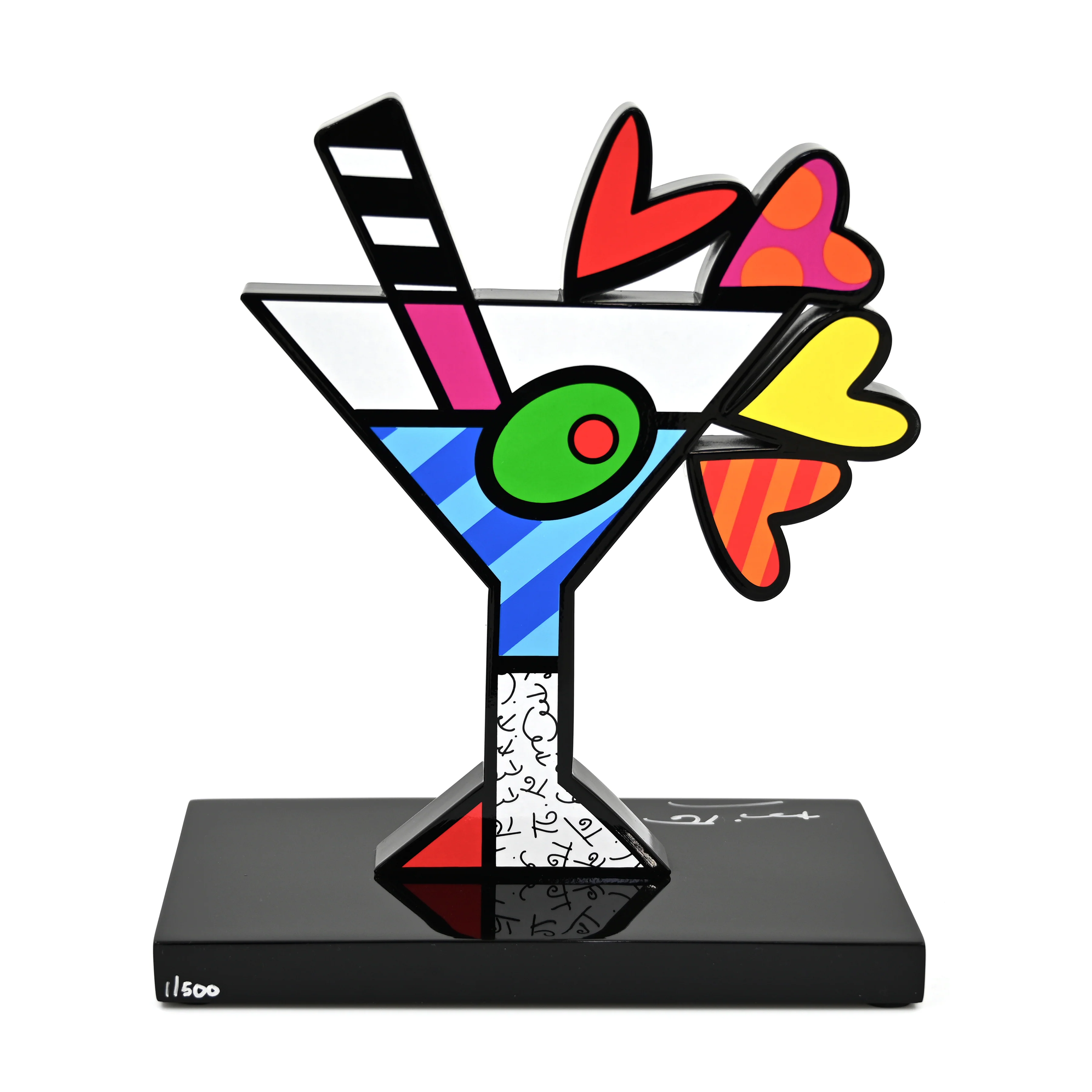 Martini (Black Base) - Limited Edition Sculpture - Image 3