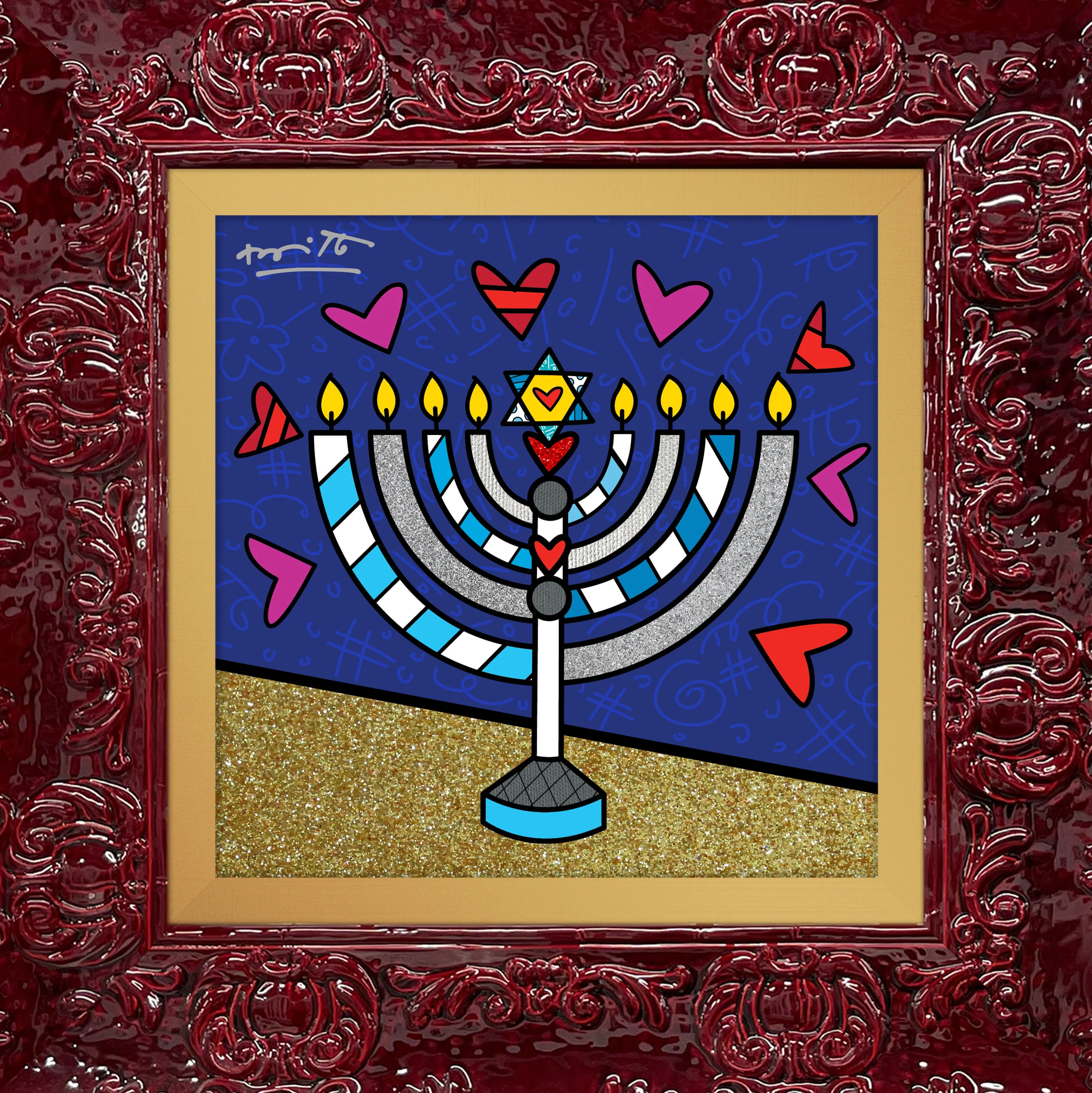 Mazel Tov (Menorah) - Limited Edition Print - Image 12
