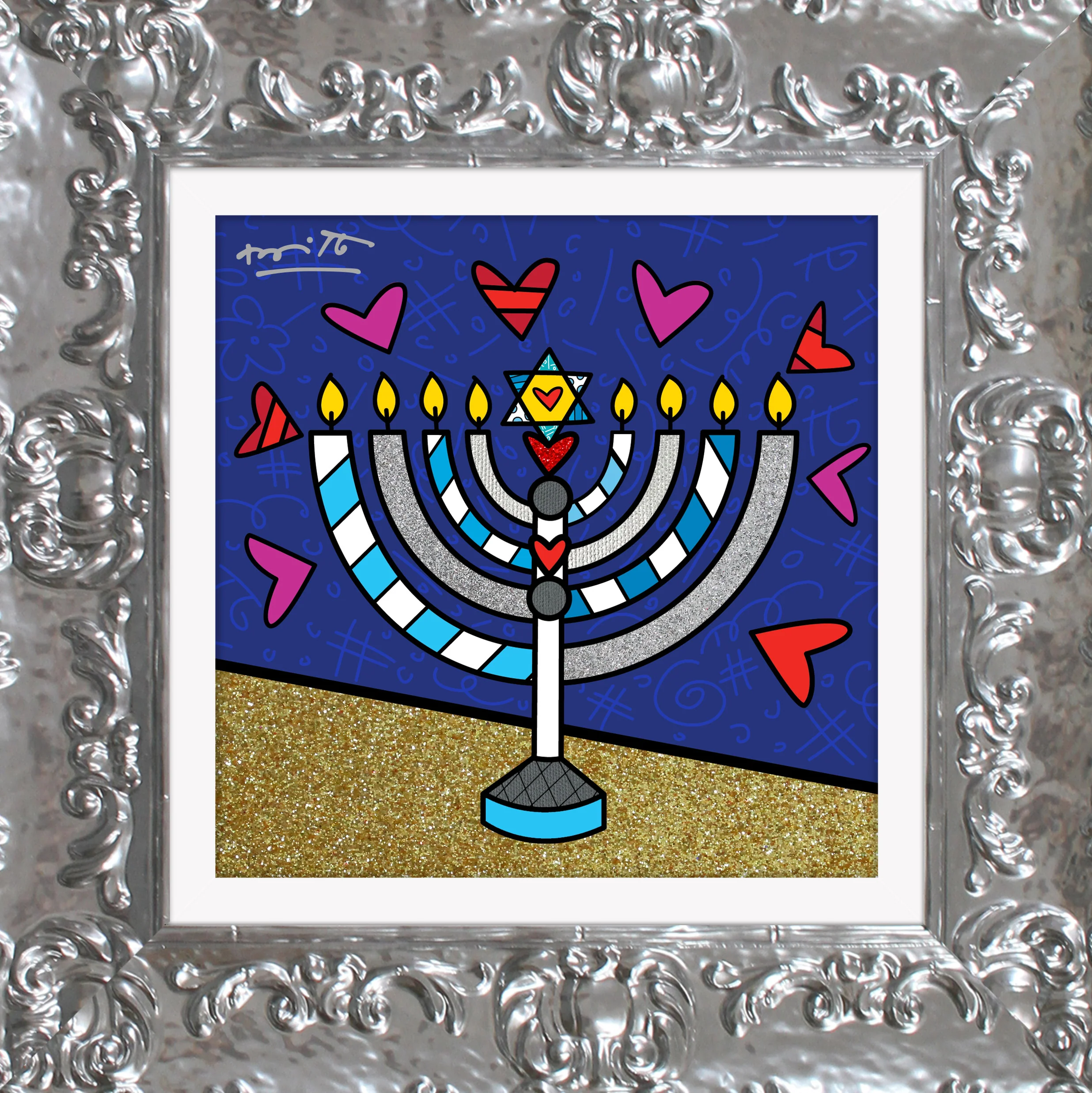 Mazel Tov (Menorah) - Limited Edition Print - Image 13