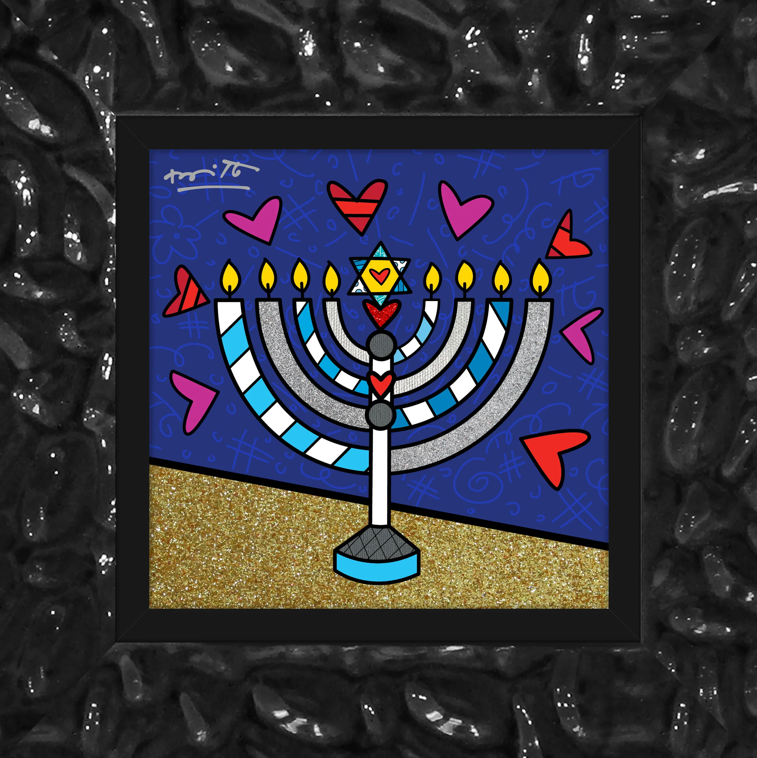 Mazel Tov (Menorah) - Limited Edition Print - Image 9