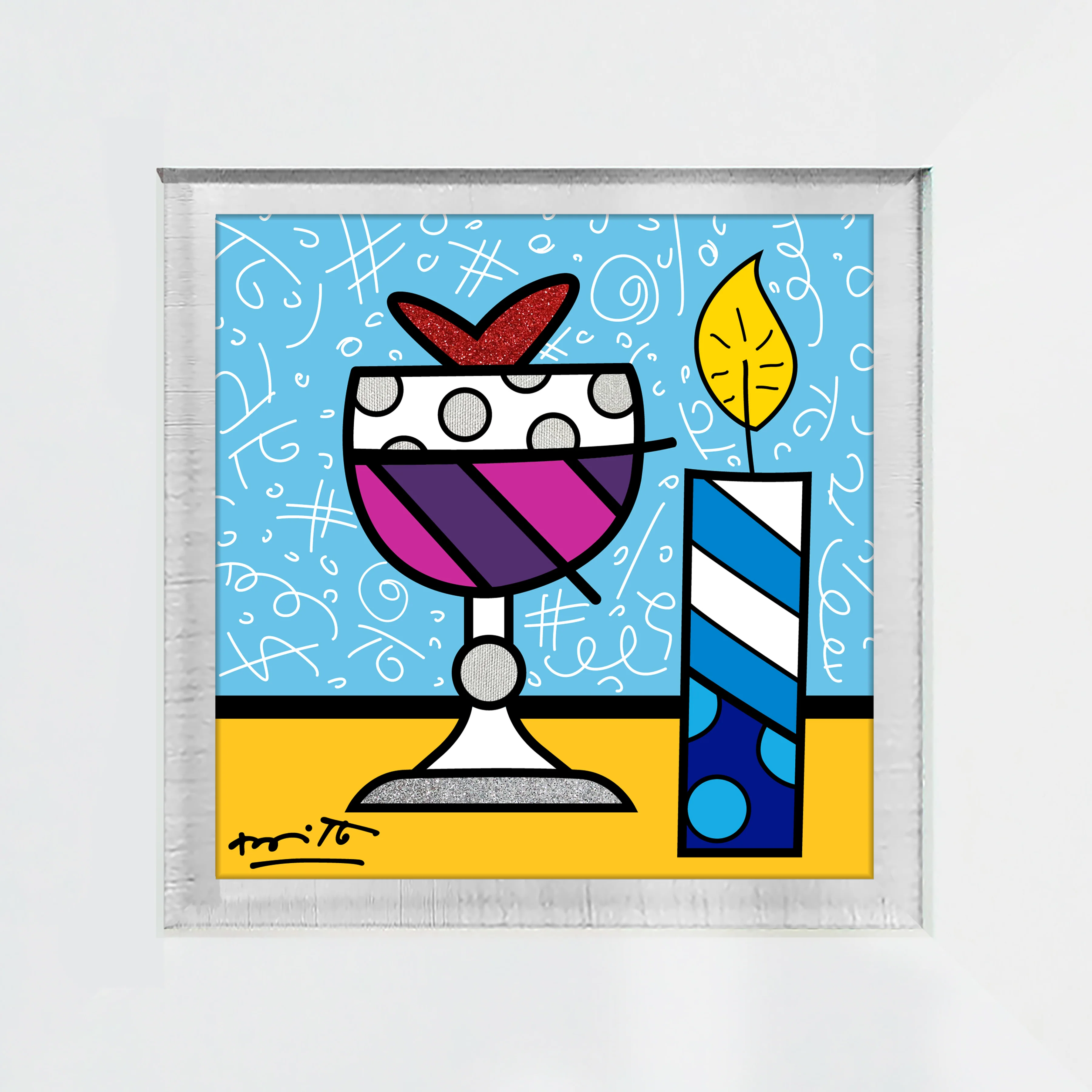 Mazel Tov (Wine) - Limited Edition Print - Image 3