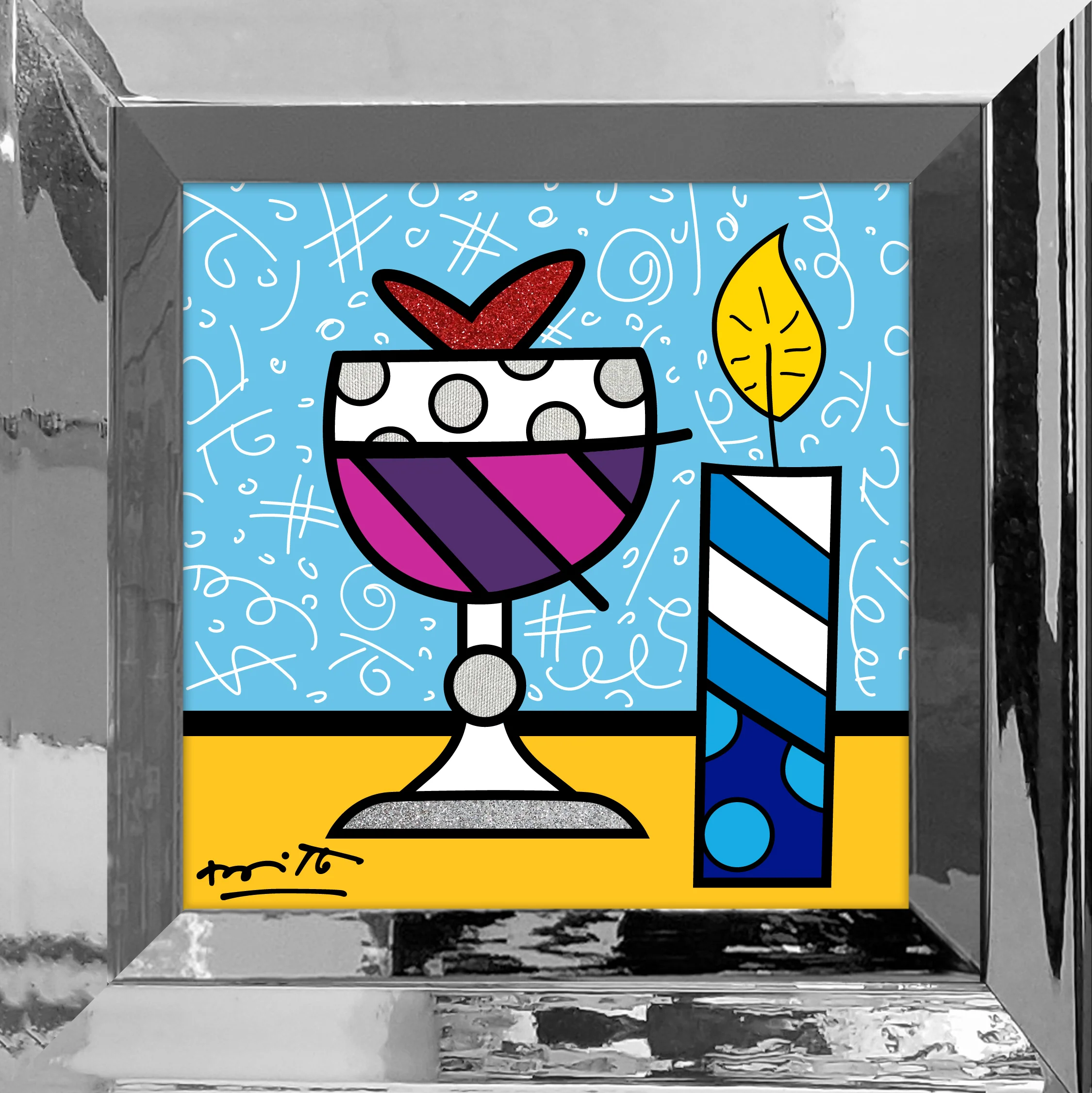 Mazel Tov (Wine) - Limited Edition Print - Image 6