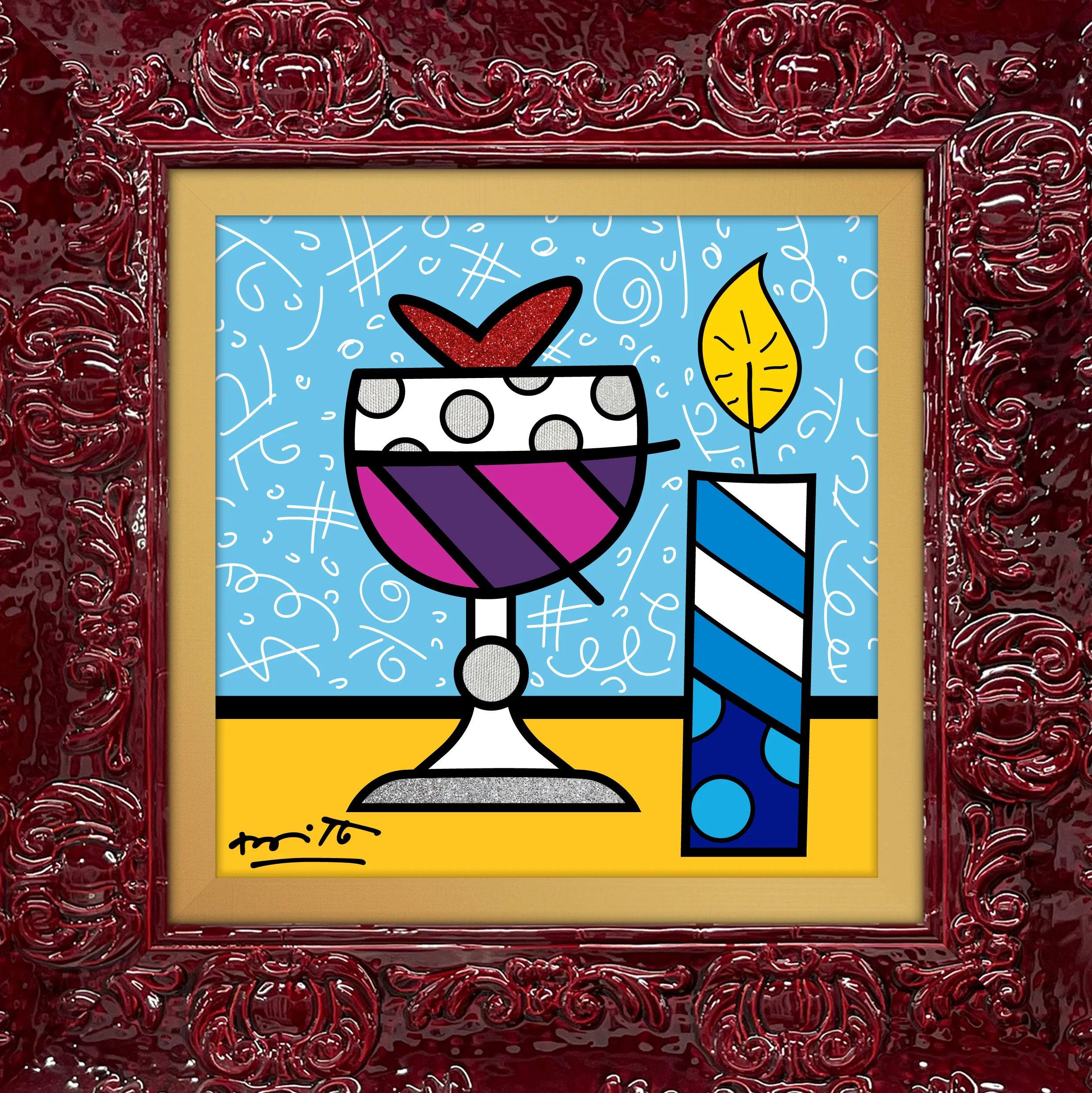 Mazel Tov (Wine) - Limited Edition Print - Image 7