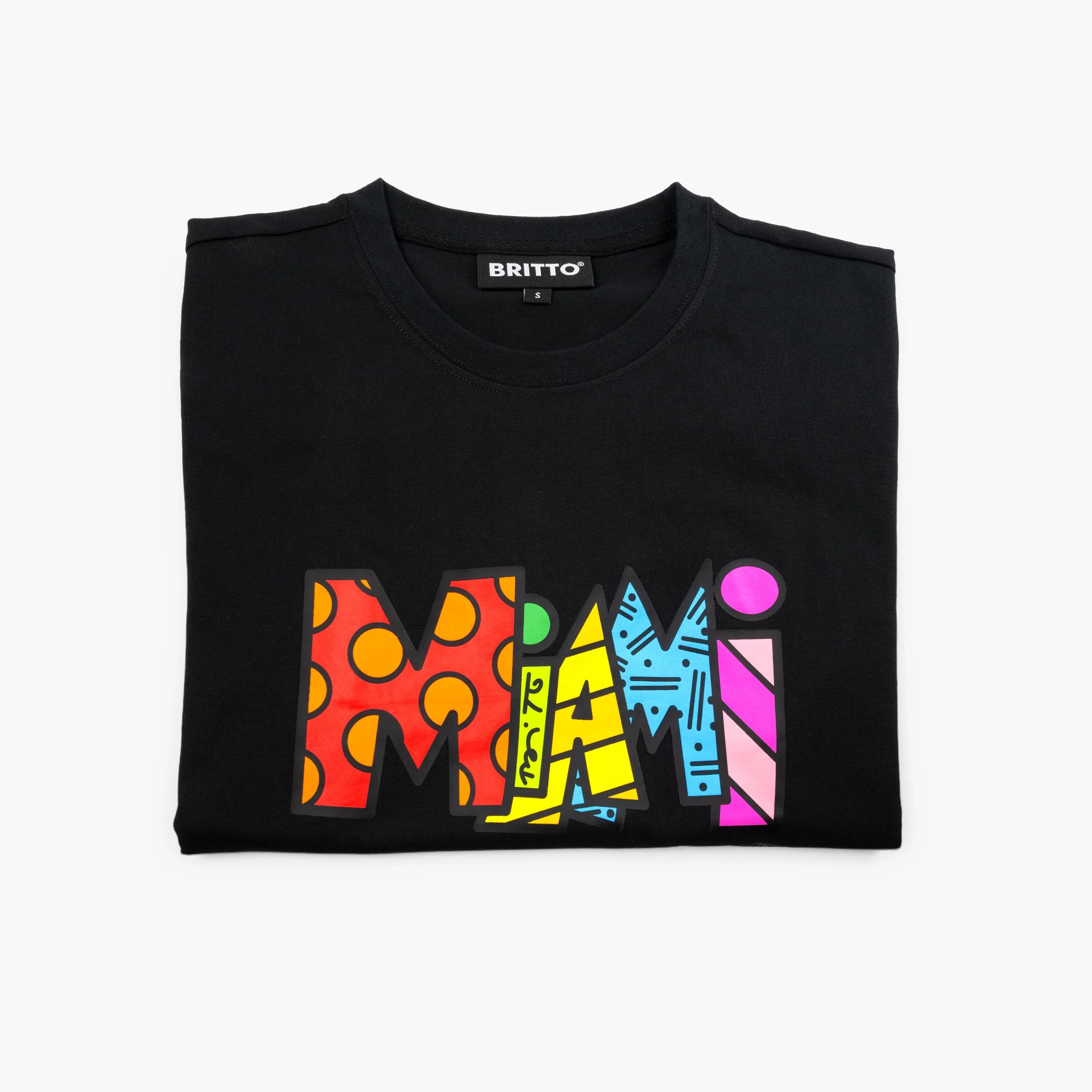 Miami Black Britto T-Shirt For Women - Image 4
