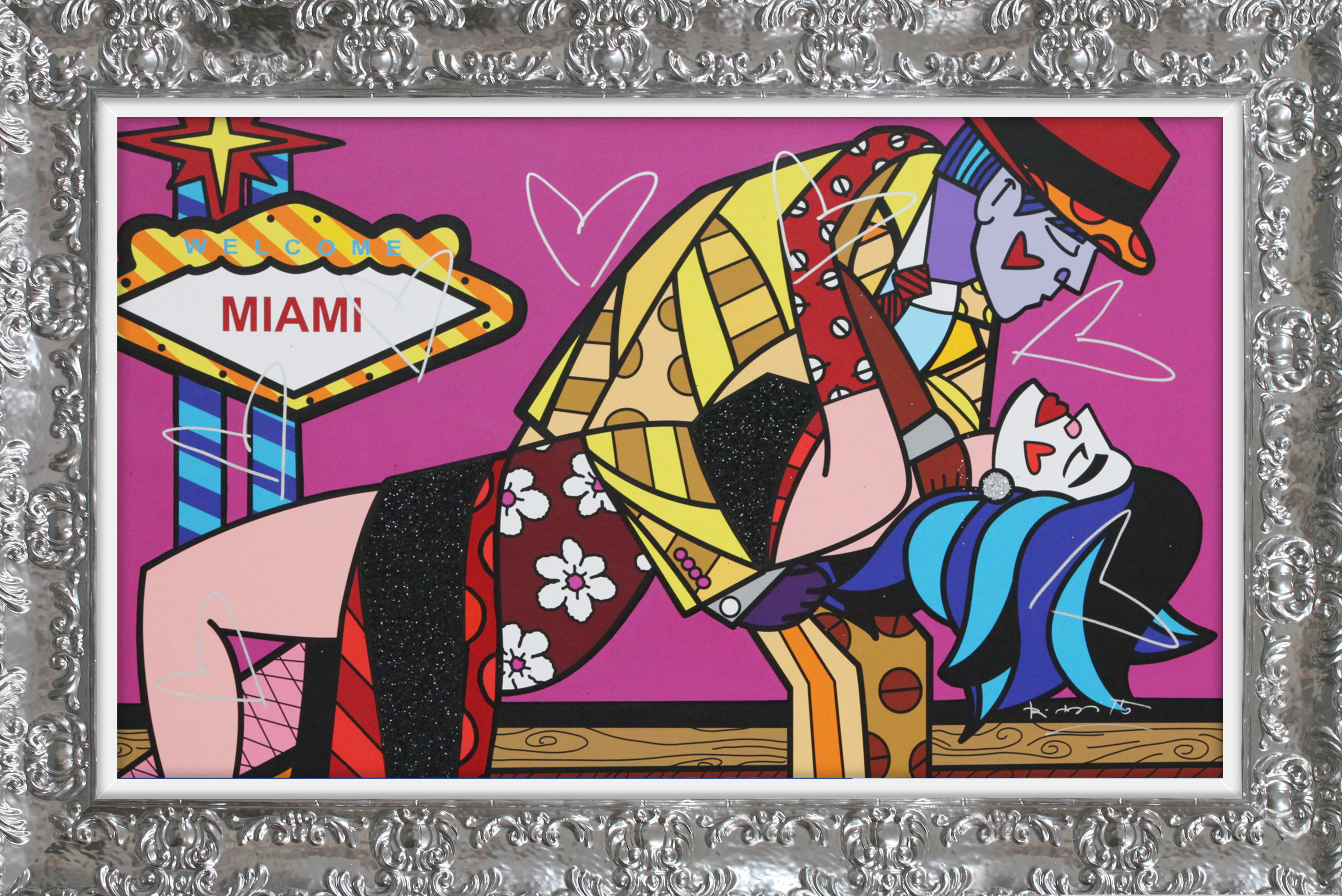 Miami Party IX - Mixed Media Original - Image 10