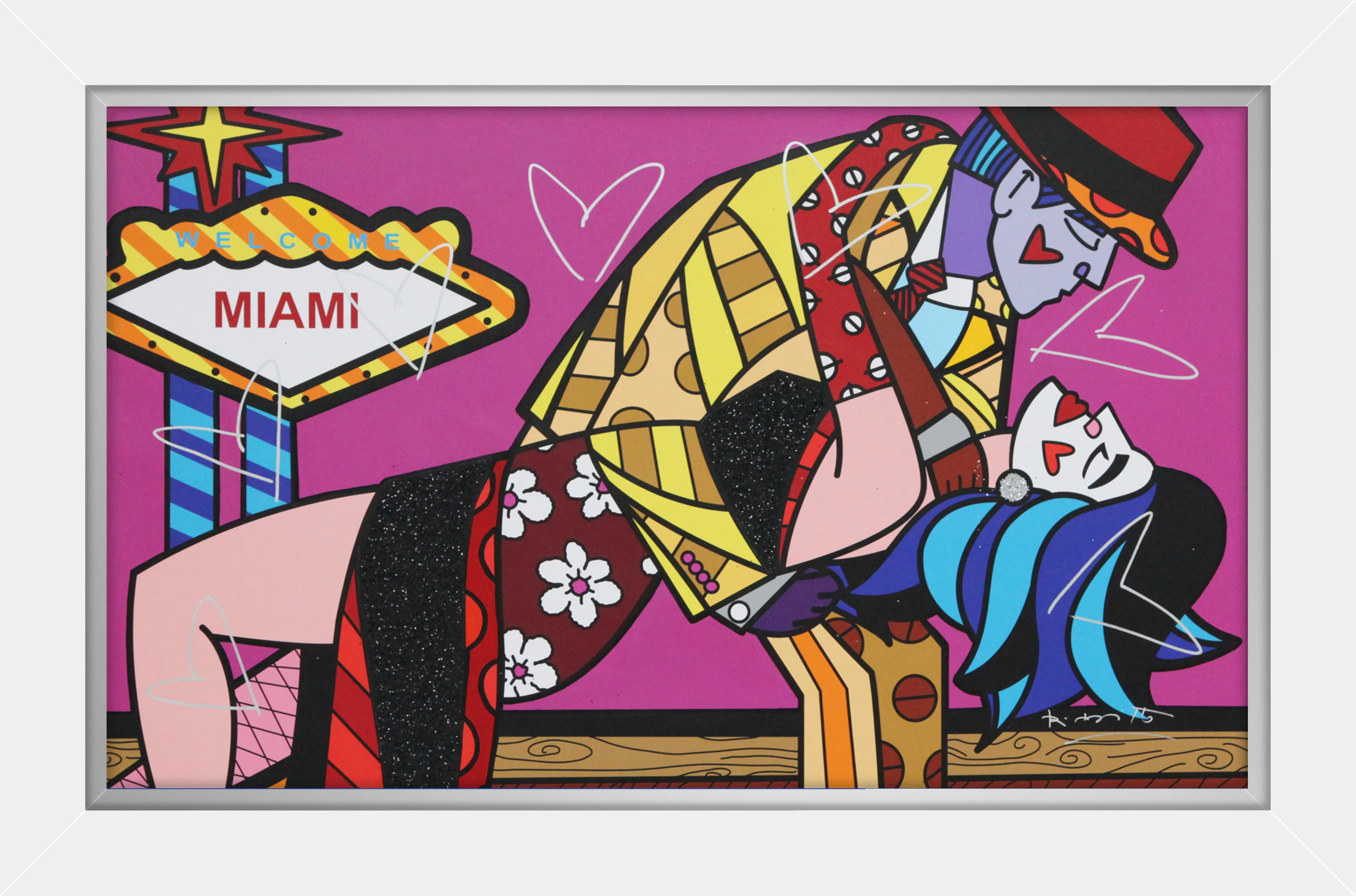 Miami Party IX - Mixed Media Original - Image 11