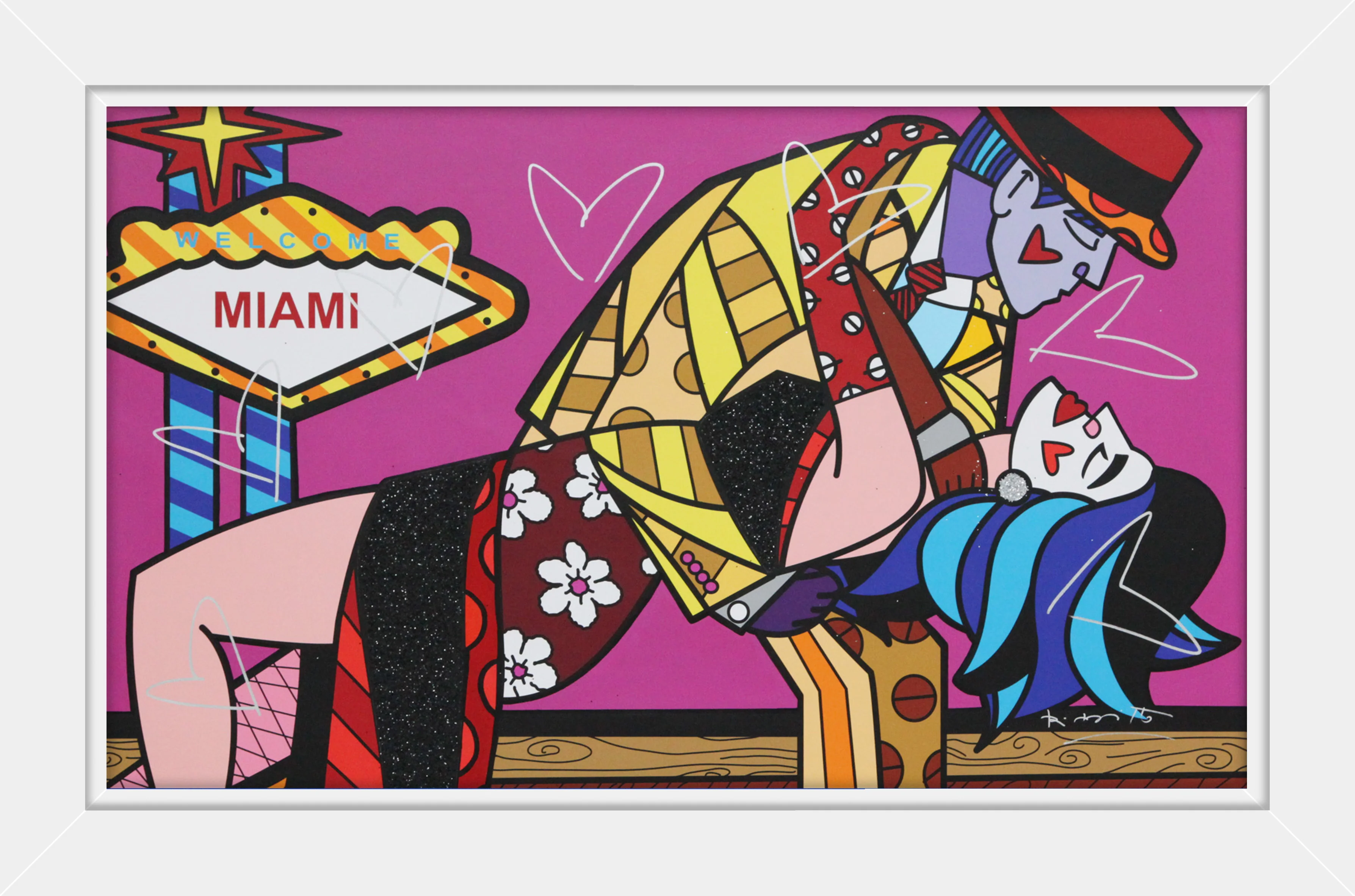 Miami Party IX - Mixed Media Original - Image 12