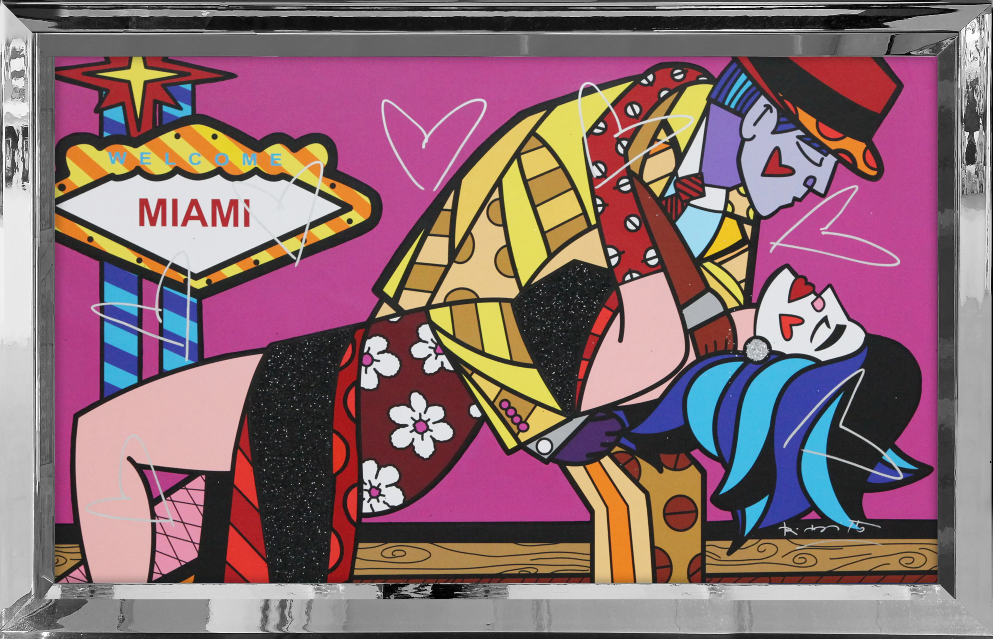 Miami Party IX - Mixed Media Original - Image 8