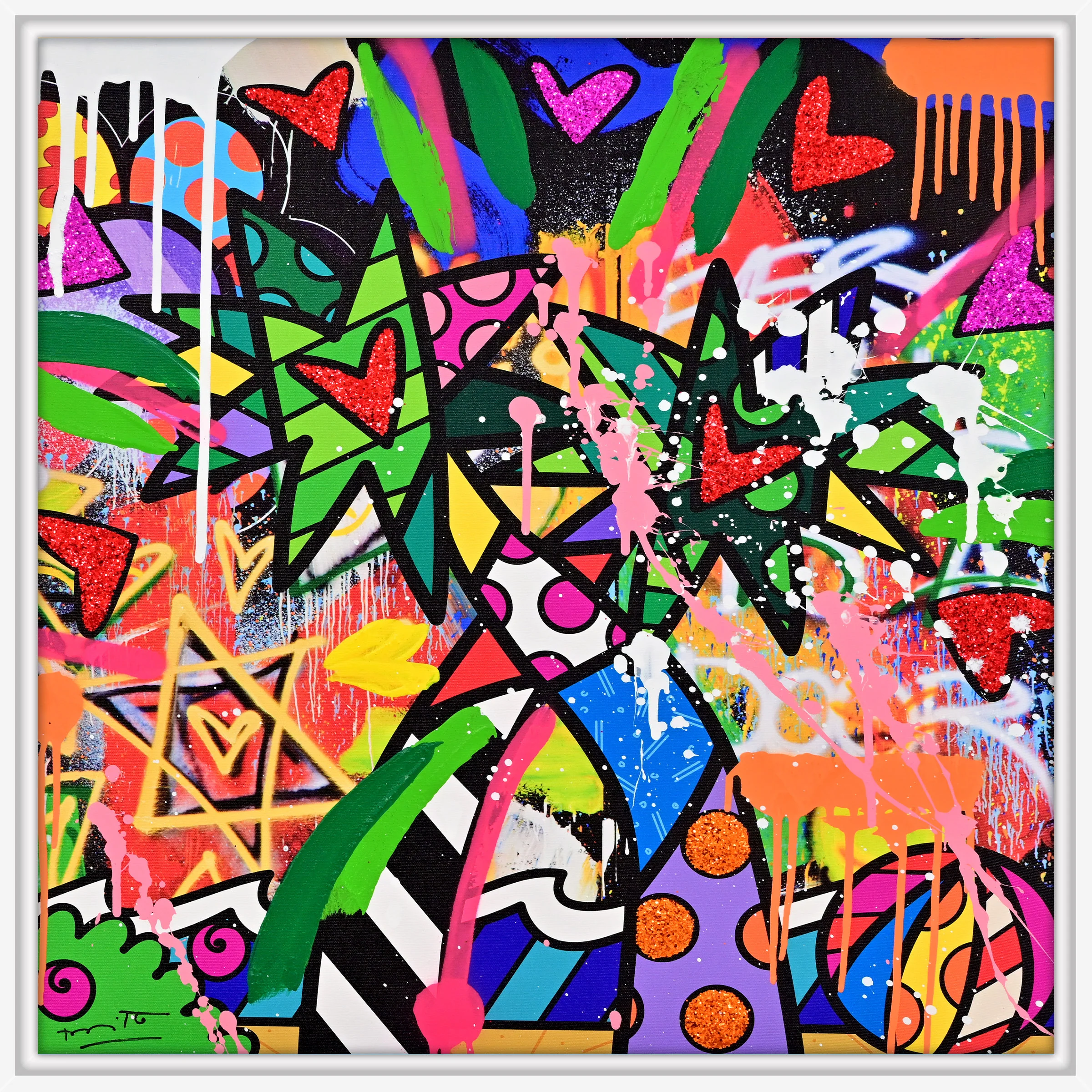 Miami Vibes - Mixed Media Original - Image 8