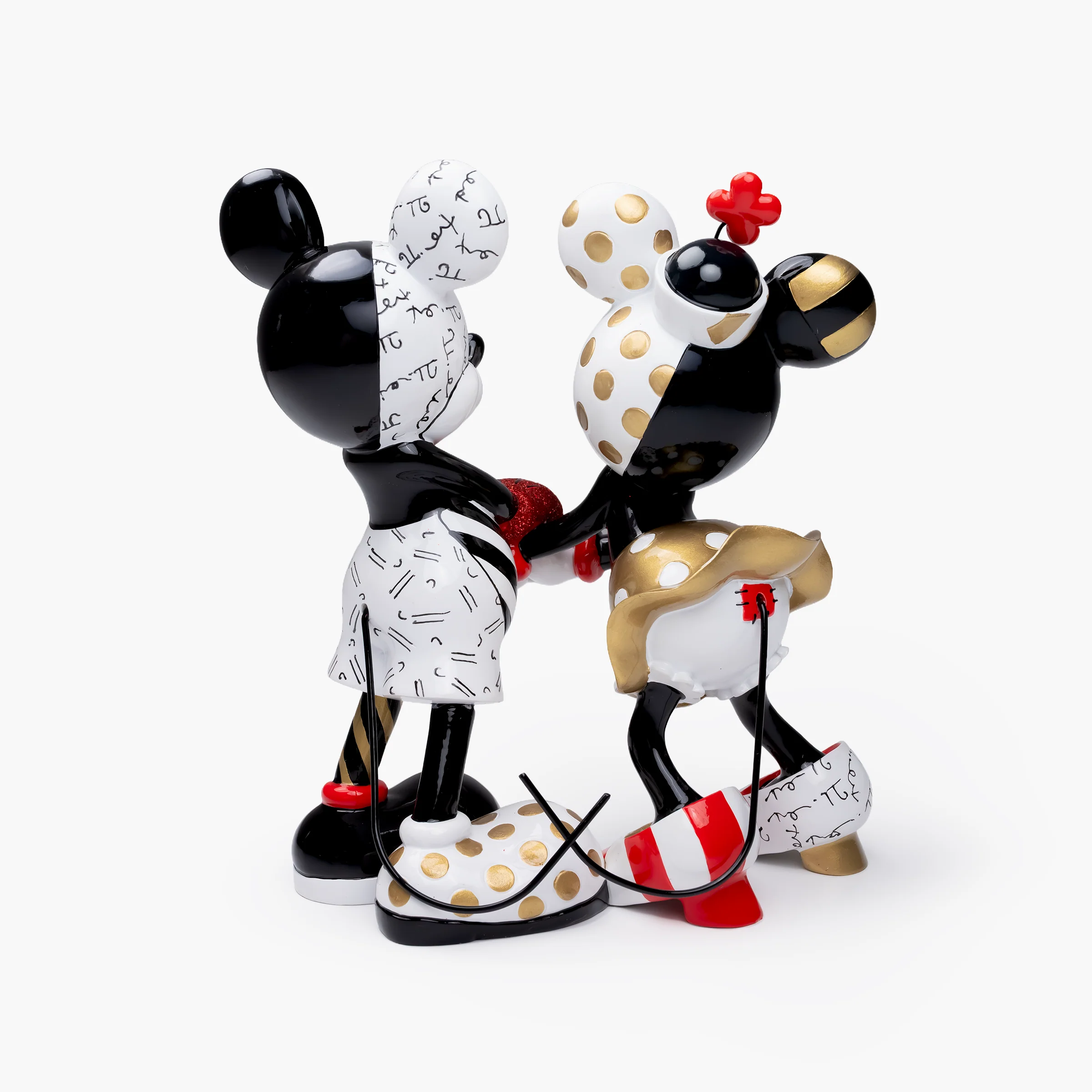 Mickey and Minnie Black & Gold - Disney by Britto Figurine - Image 3
