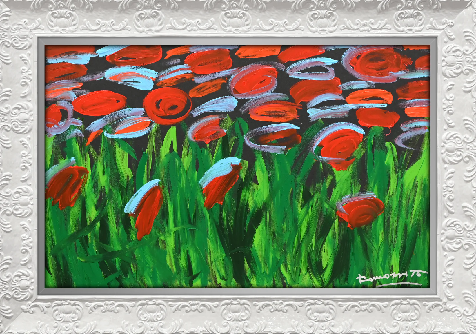 MIDNIGHT GARDEN - Original Painting - Image 13