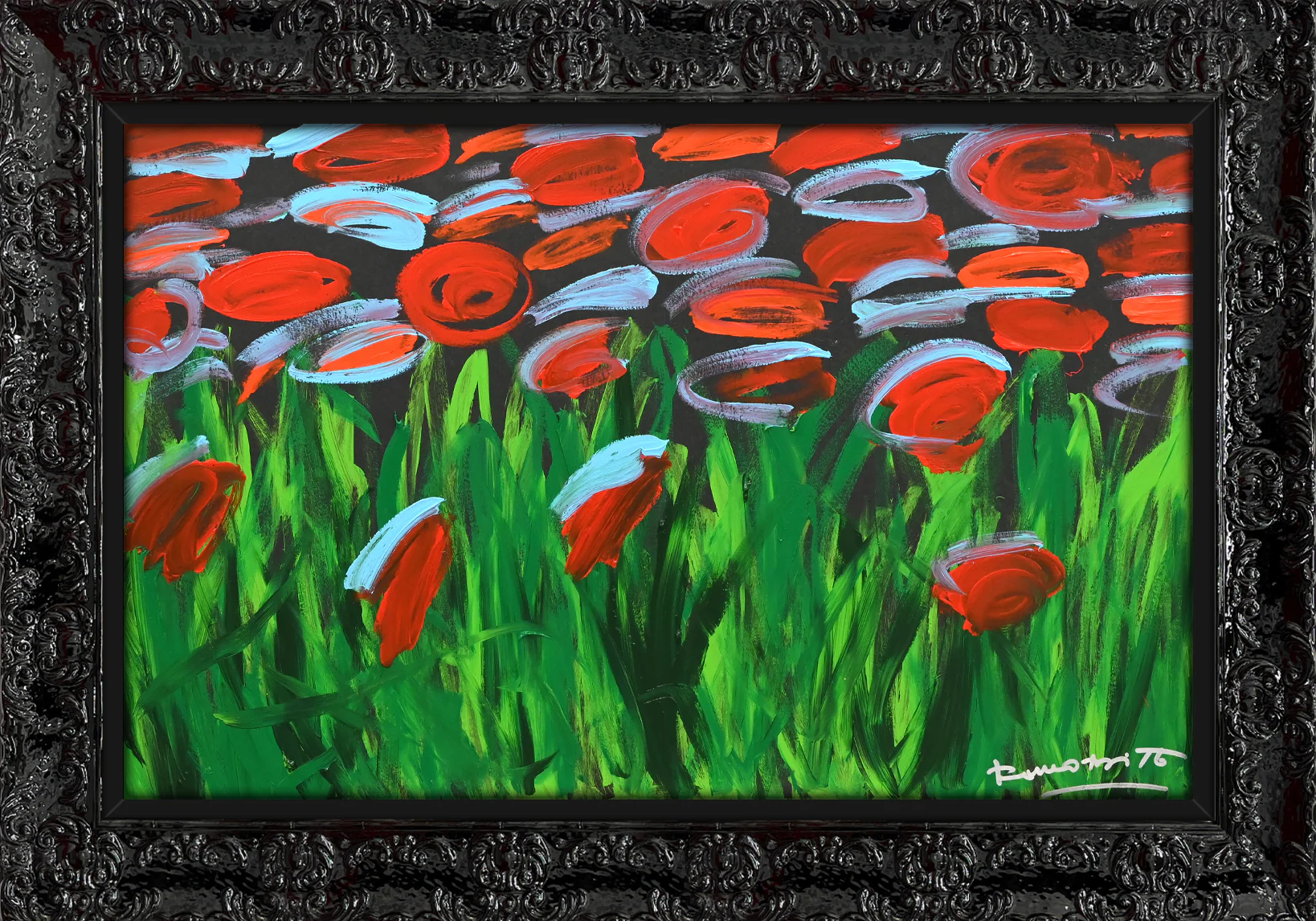 MIDNIGHT GARDEN - Original Painting - Image 4
