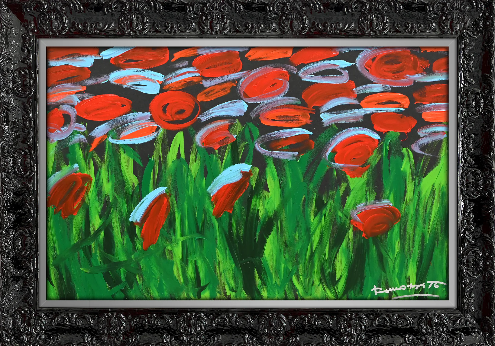MIDNIGHT GARDEN - Original Painting - Image 5