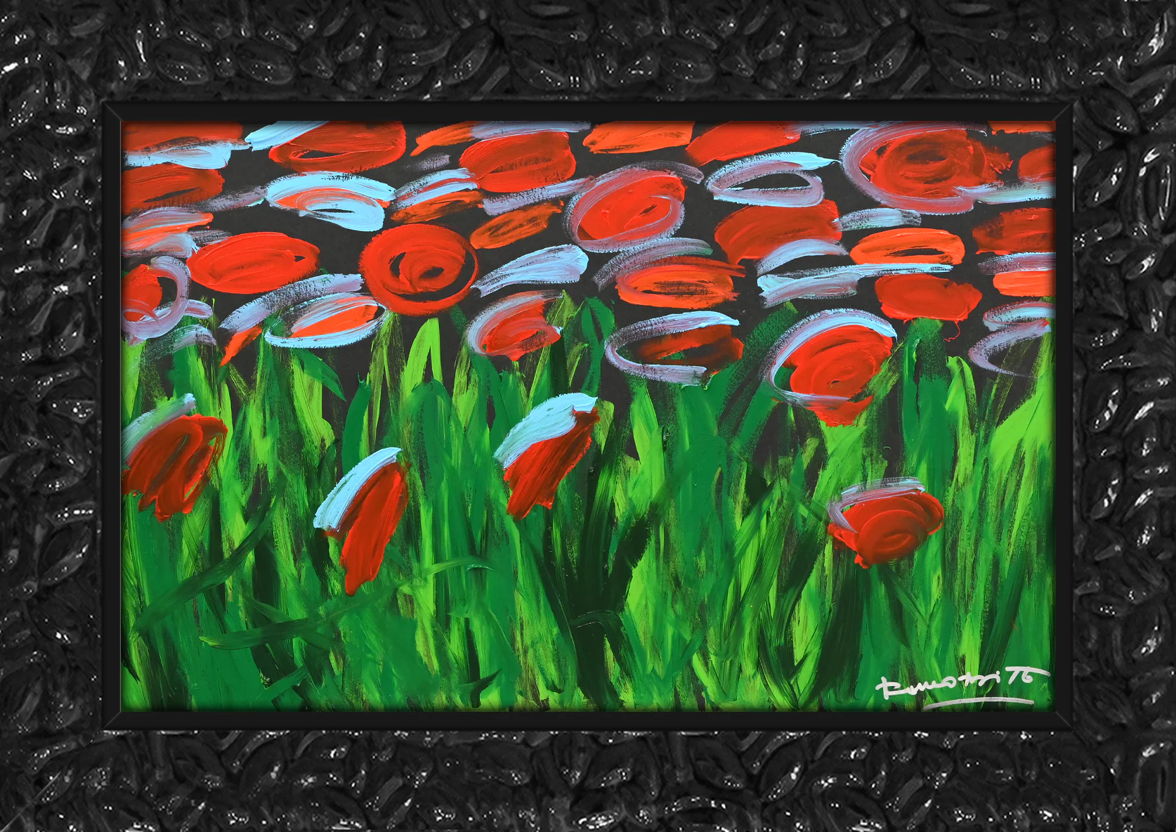 MIDNIGHT GARDEN - Original Painting - Image 6