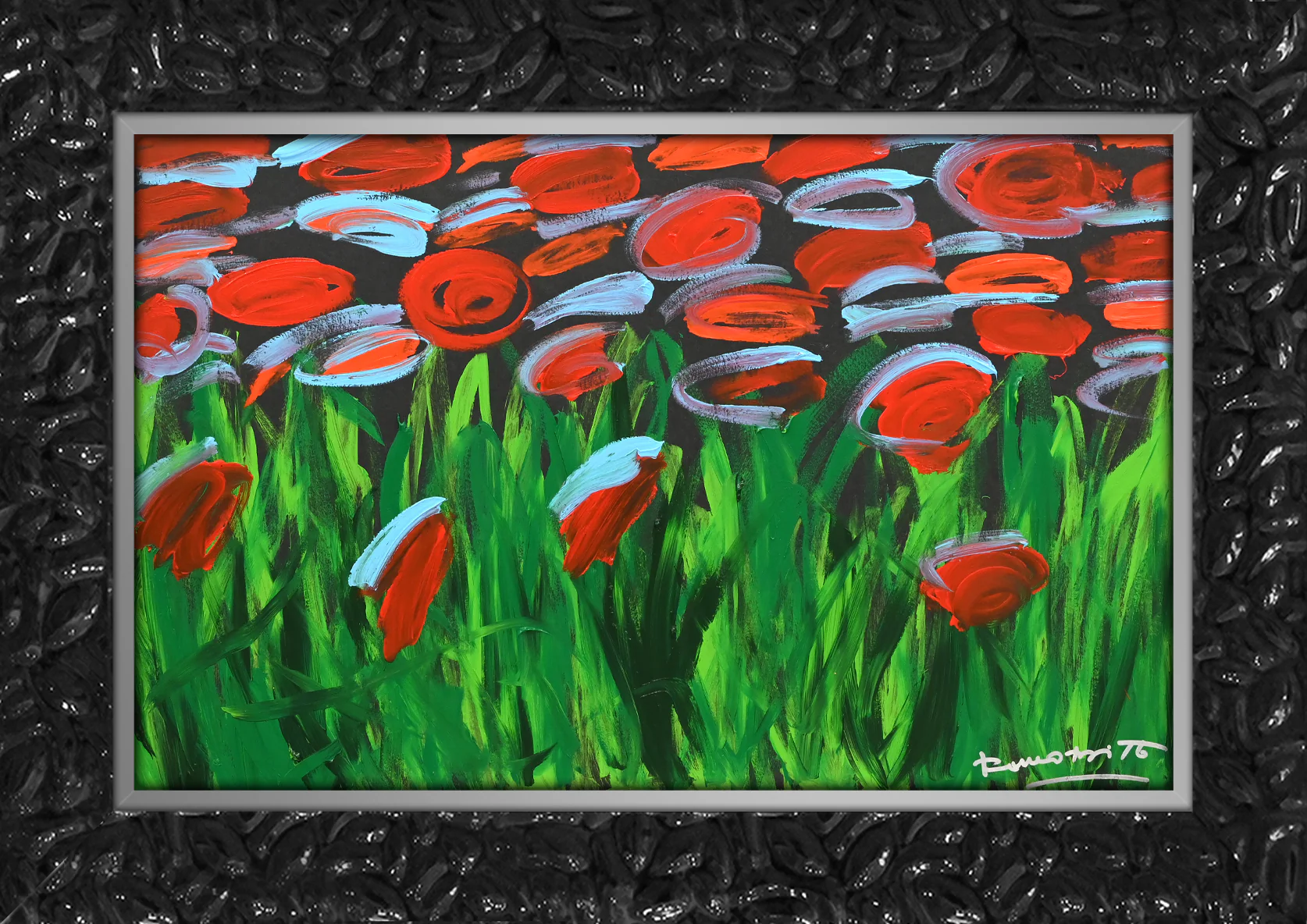 MIDNIGHT GARDEN - Original Painting - Image 7